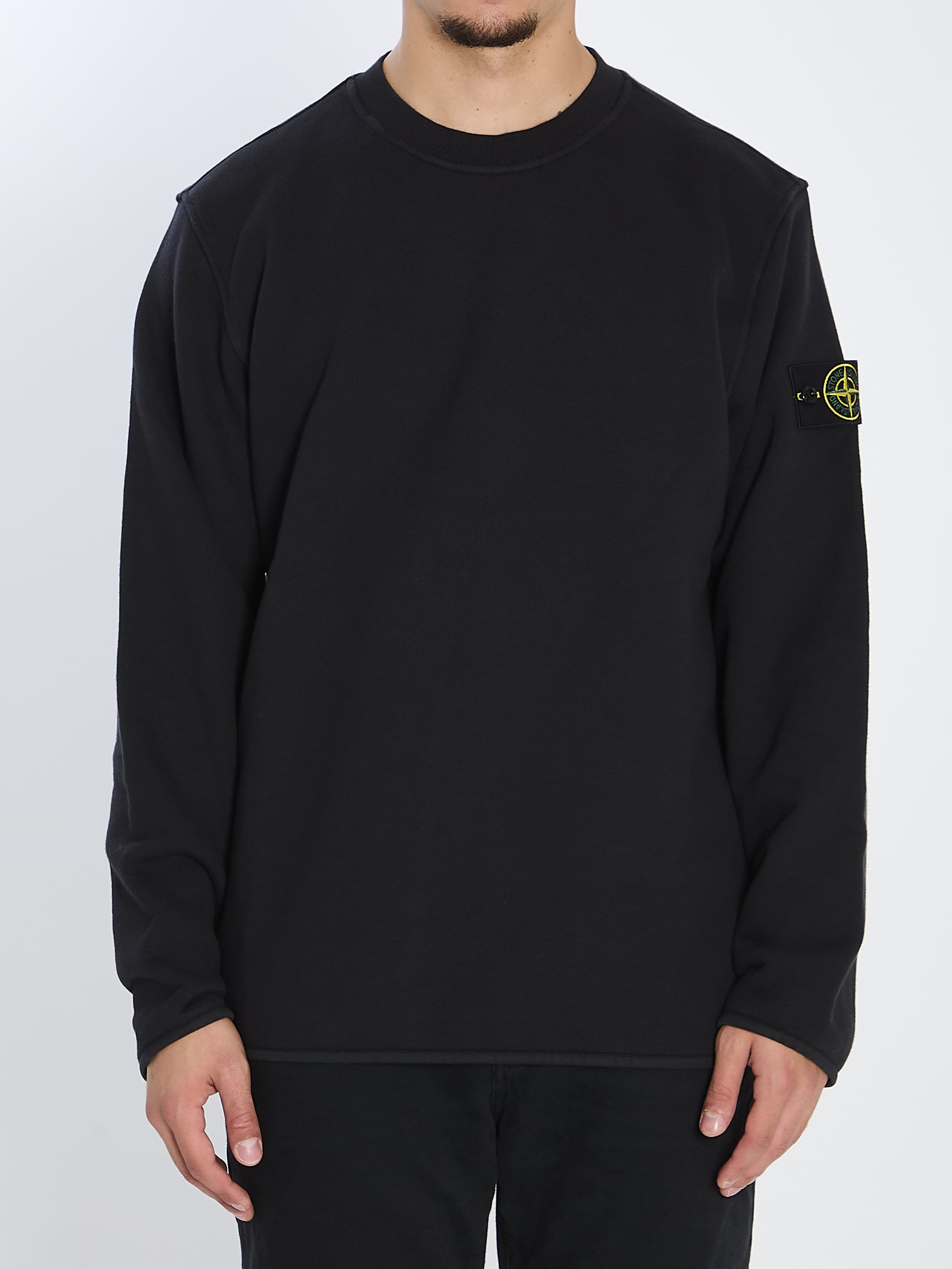 Stone Island Heavy Cotton Crewneck Sweatshirt