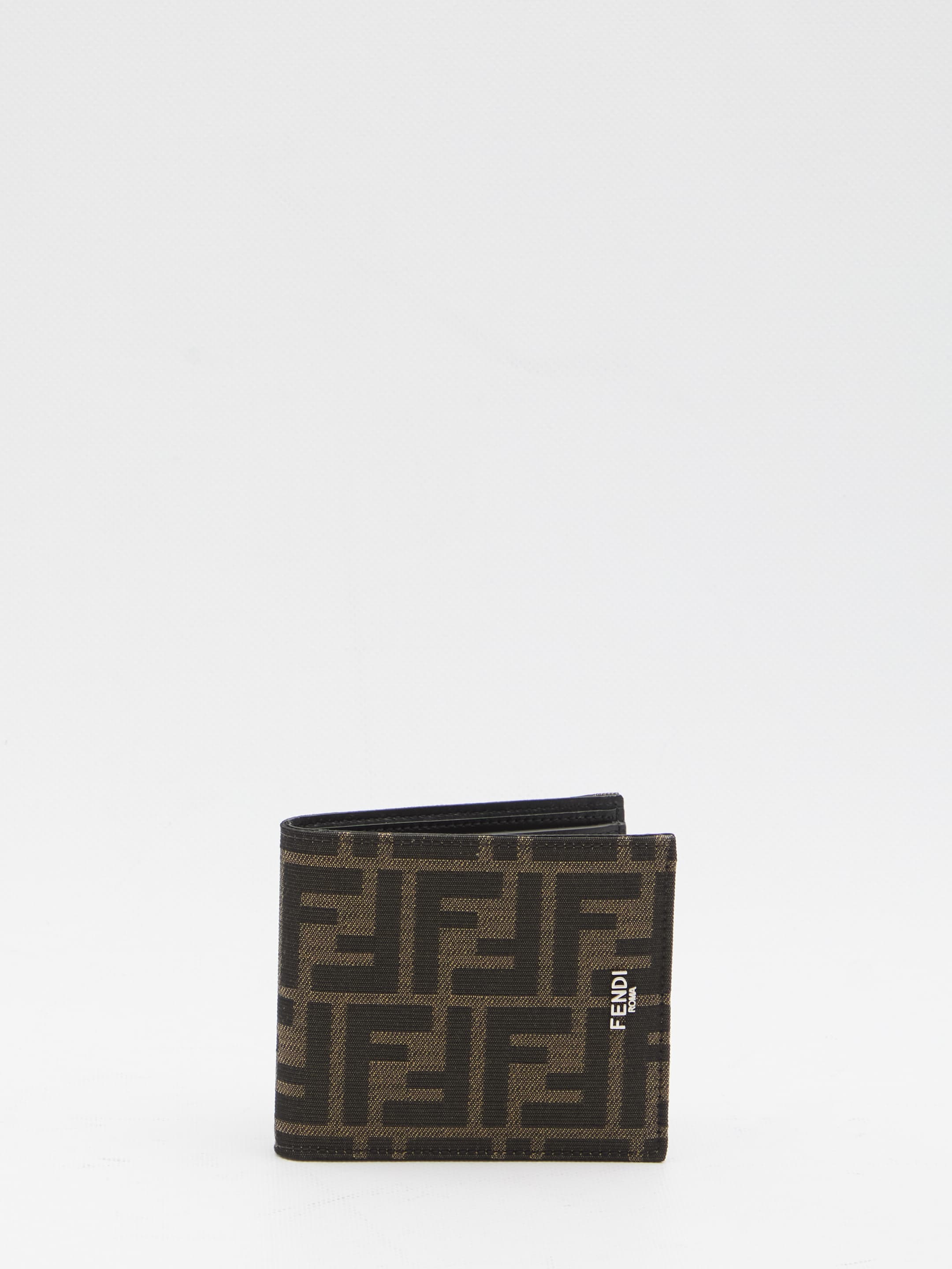 Fendi Ff Jacquard Bi-fold Wallet