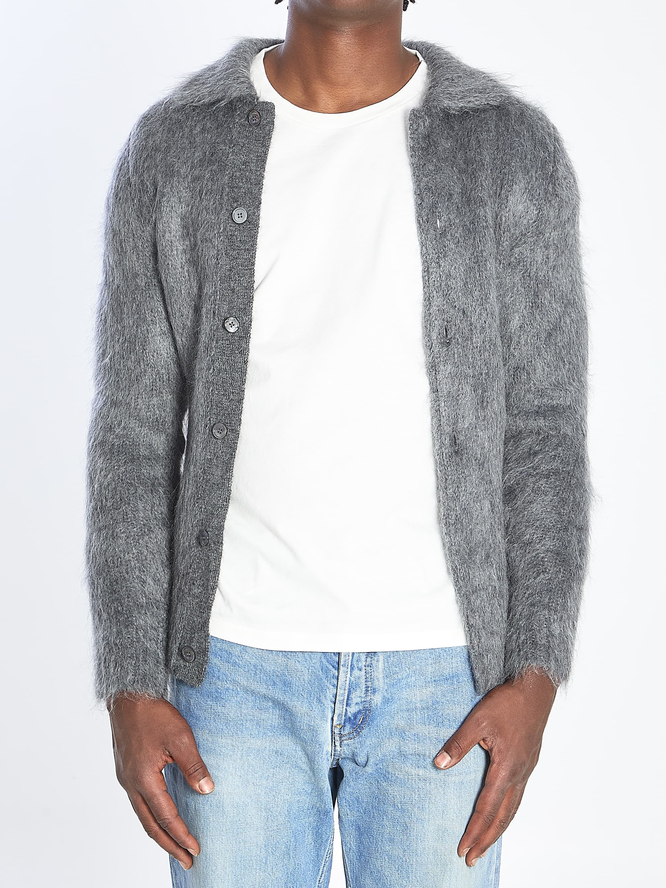 Gucci Brushed Wool Mohair Cardigan