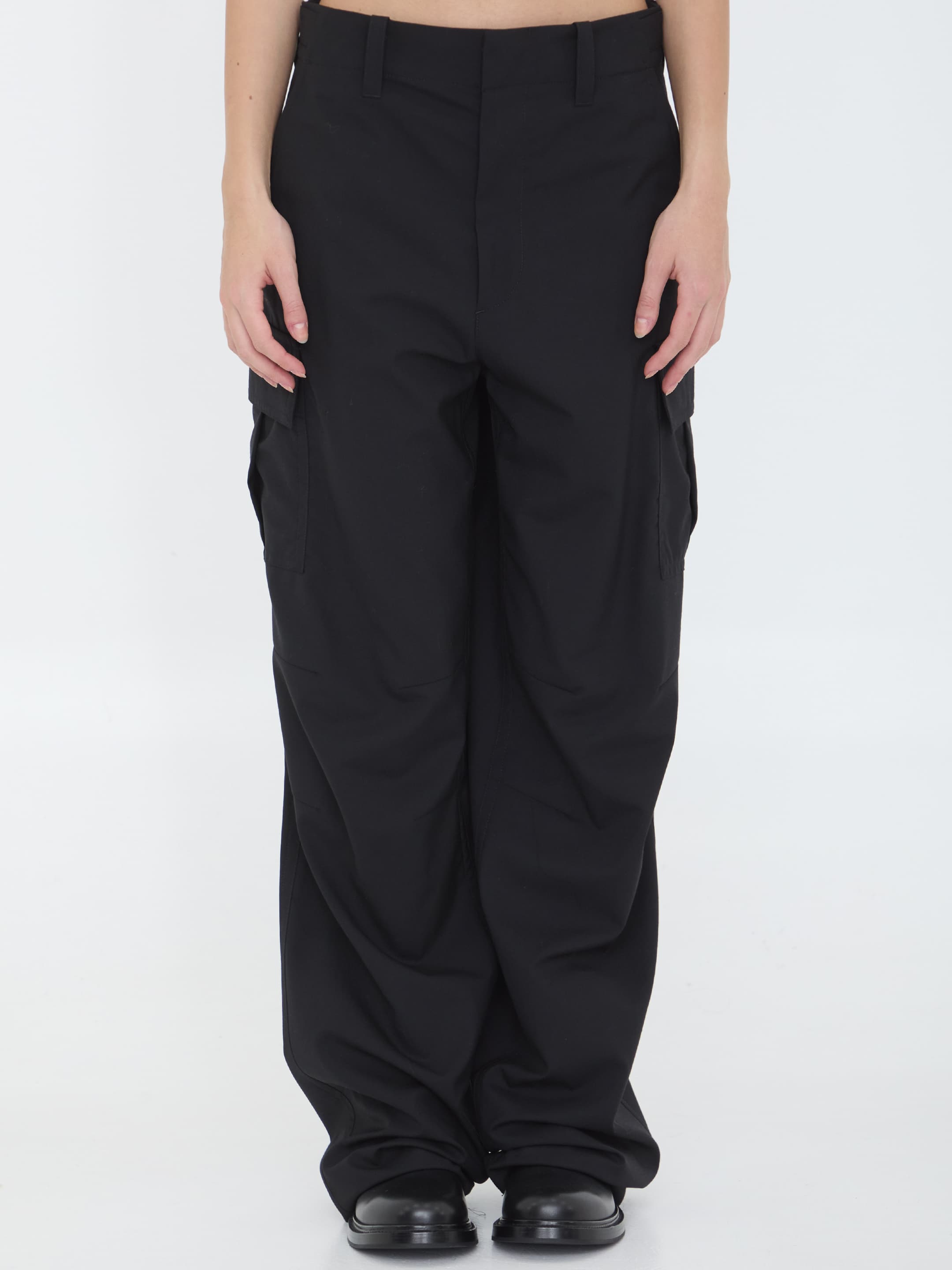 Bottega Veneta Cargo Trousers in Lightweight Woo