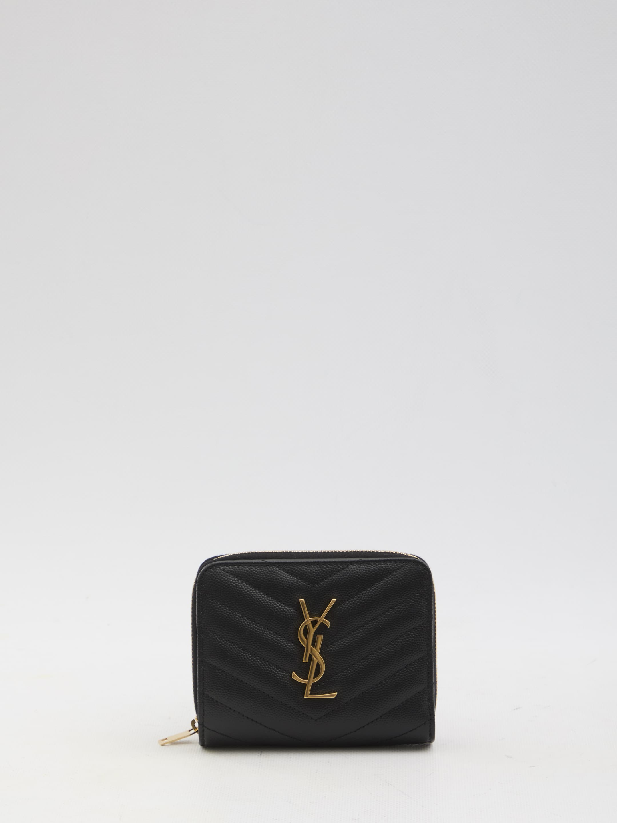 Saint Laurent Cassandre Matelassé Compact Wallet