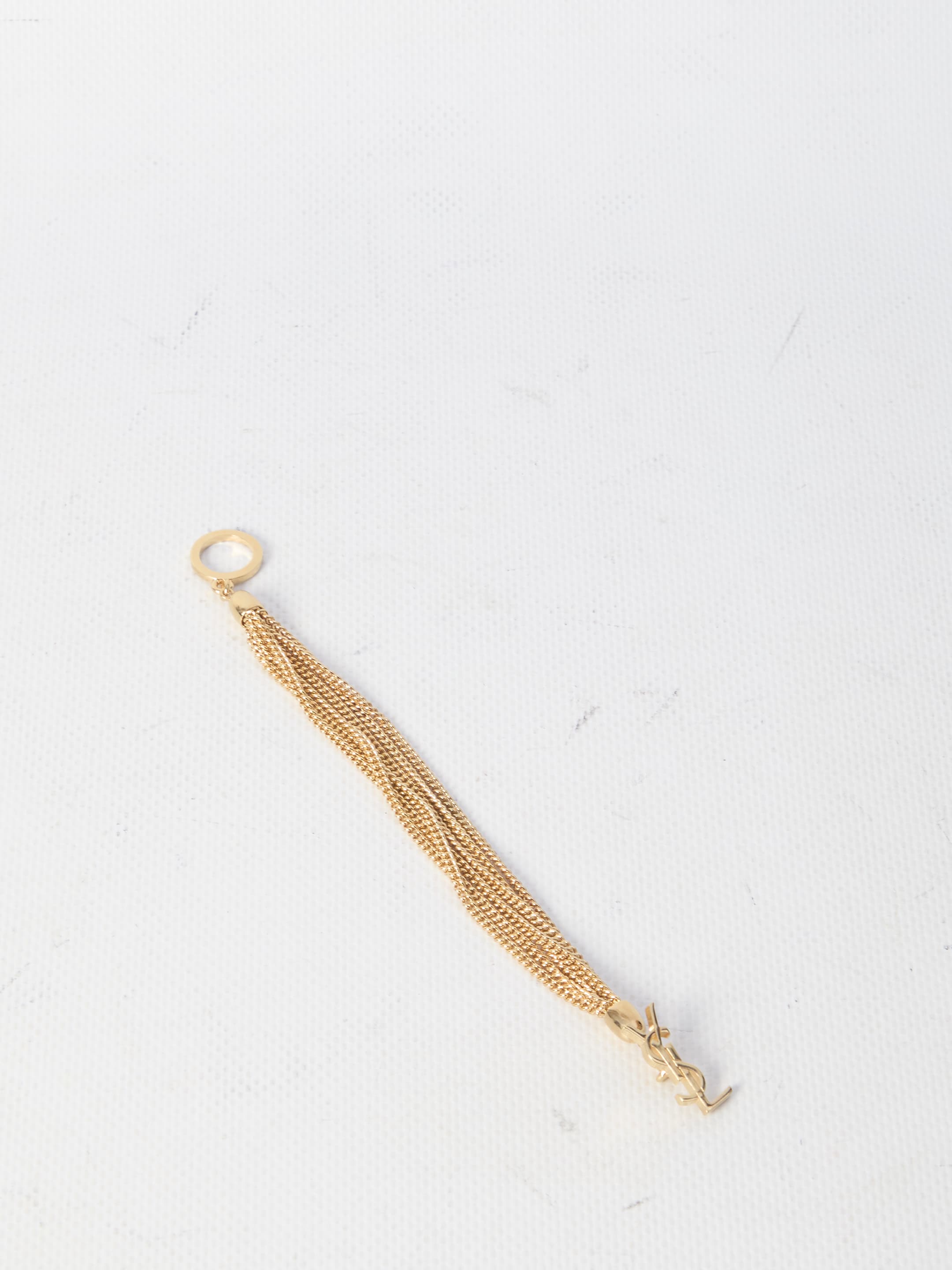 Saint Laurent Chain Bracelet with Cassandre