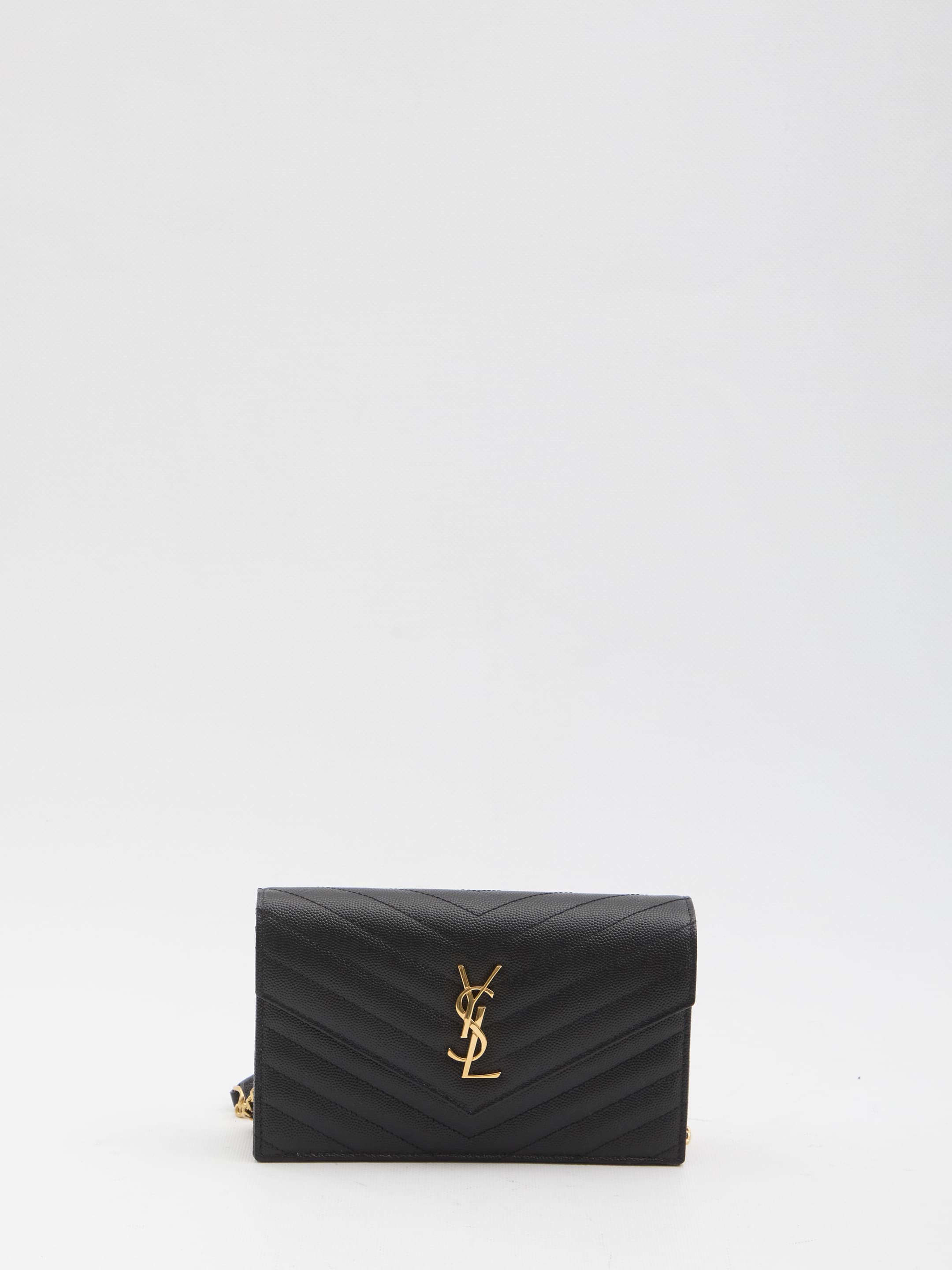 Saint Laurent Envelope Clutch with Chain