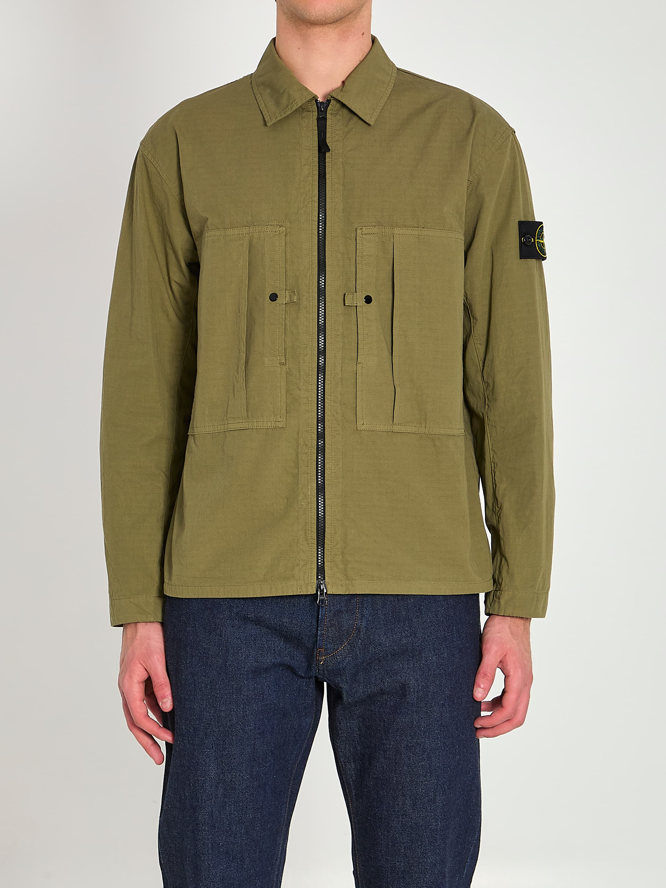 Stone Island Ripstop Cotton Overshirt
