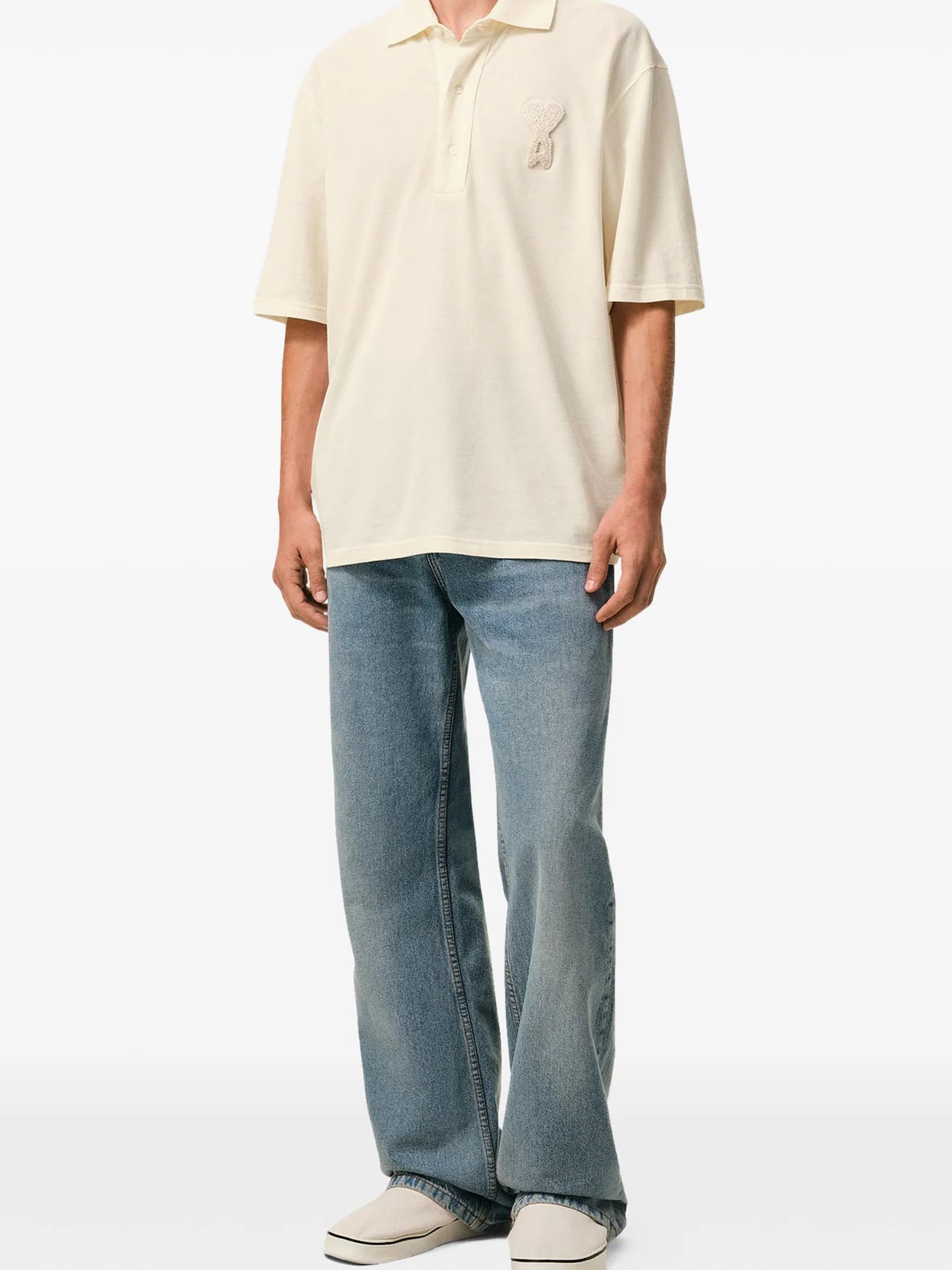 AMI Paris Cotton Piqué Polo