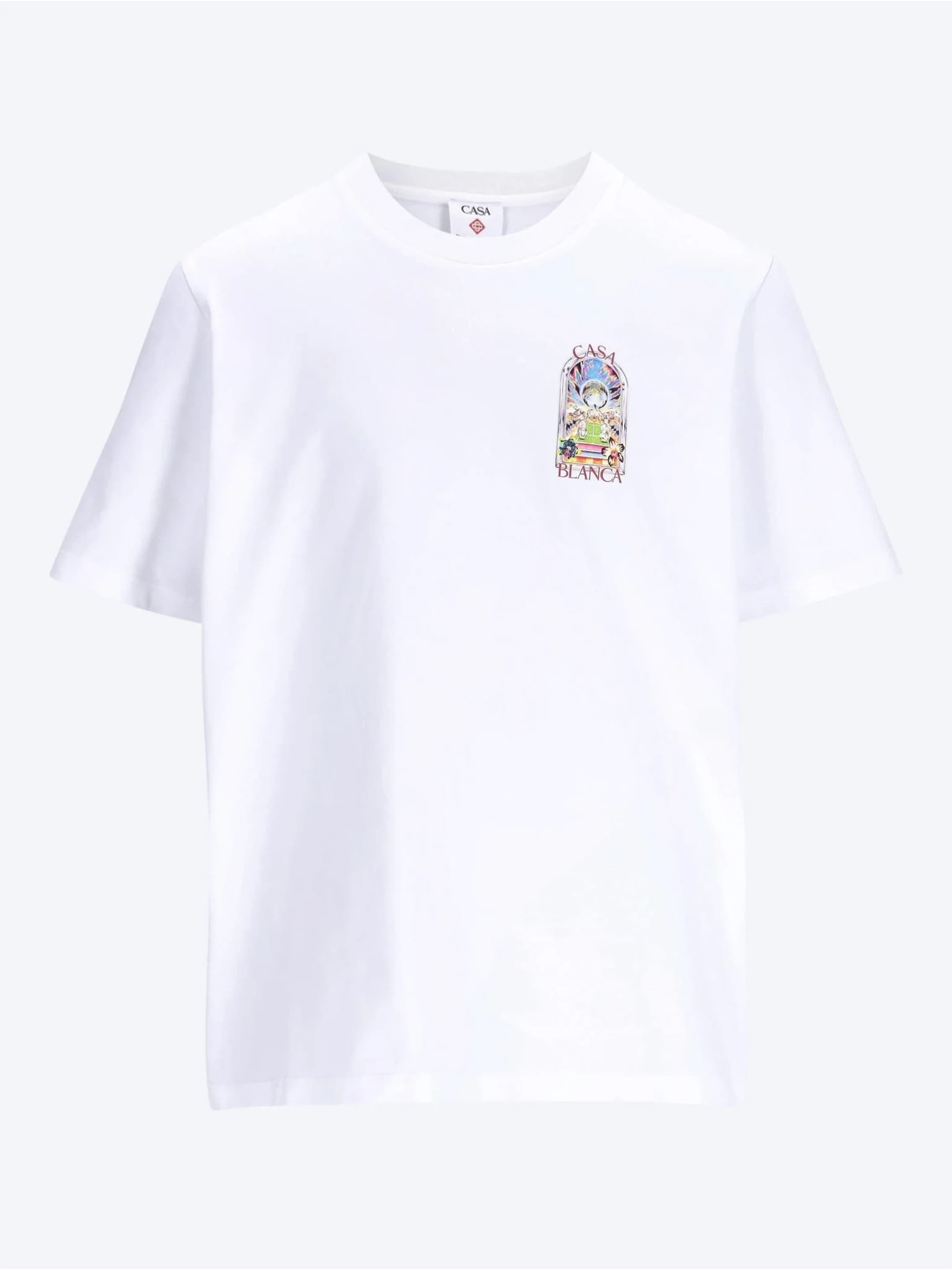 Casablanca Tennis Landscape Print T-shirt