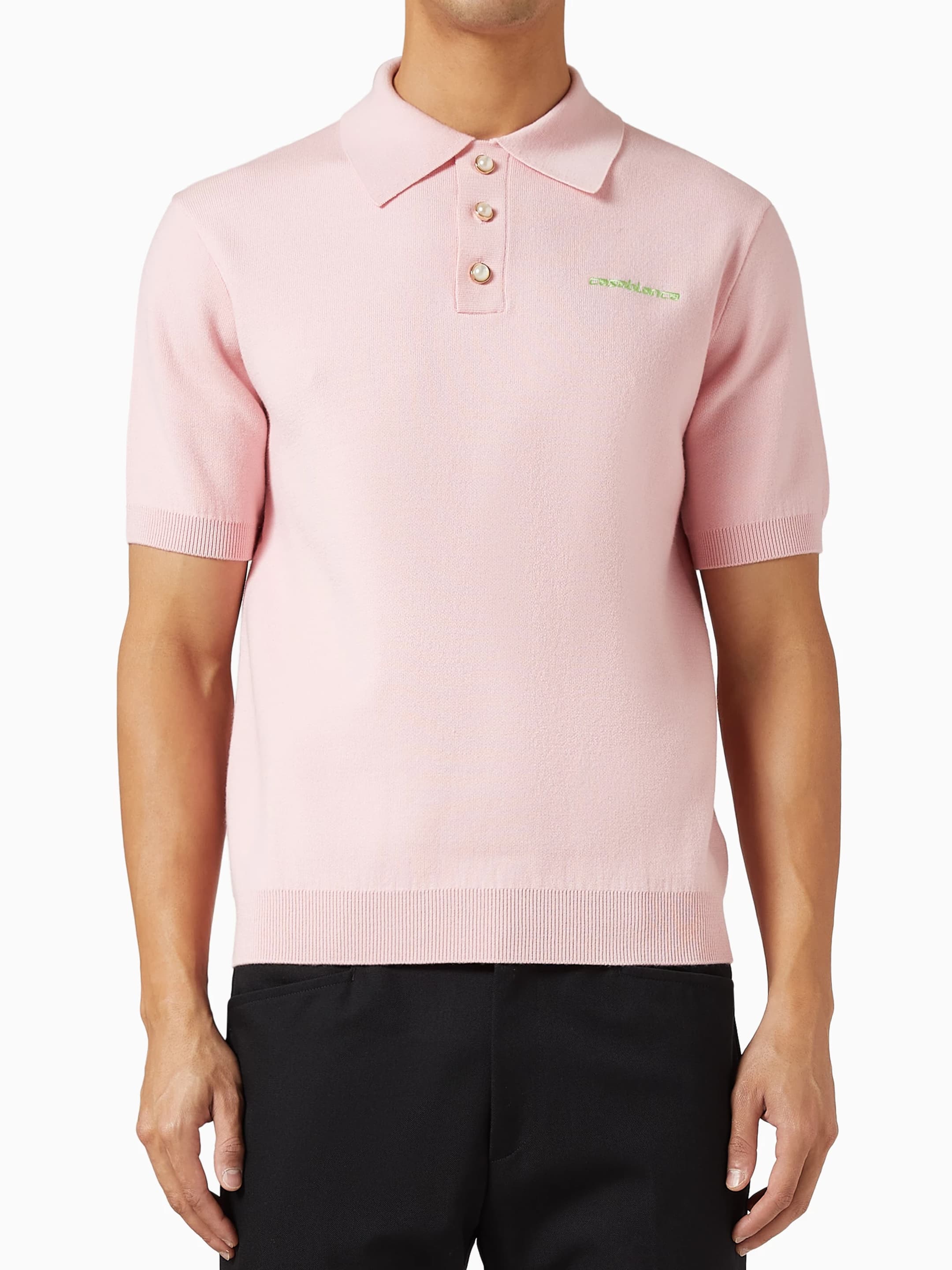 Casablanca Wool-blend Polo Shirt
