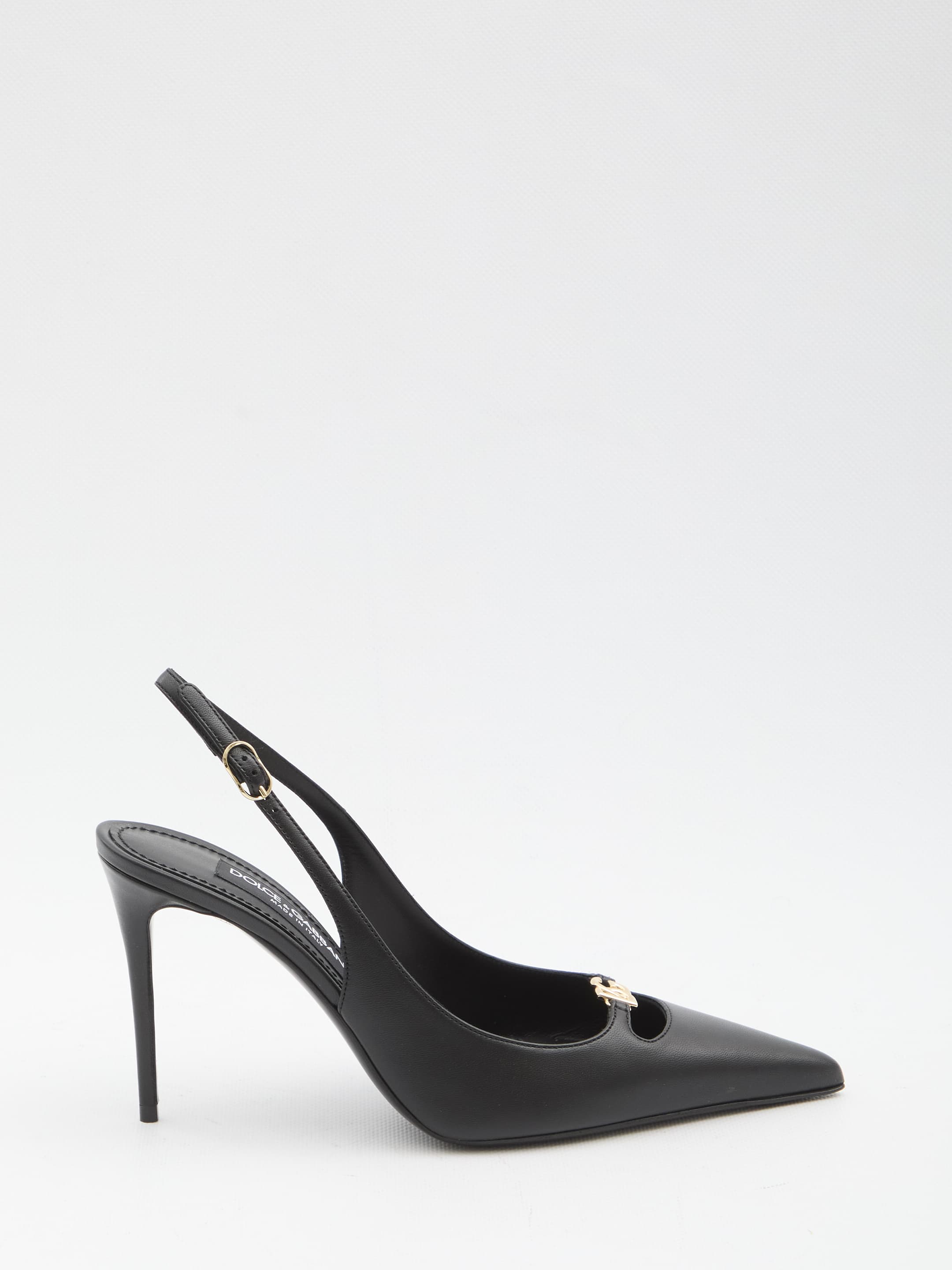 Dolce&Gabbana Slingback Pumps in Silk Nappa