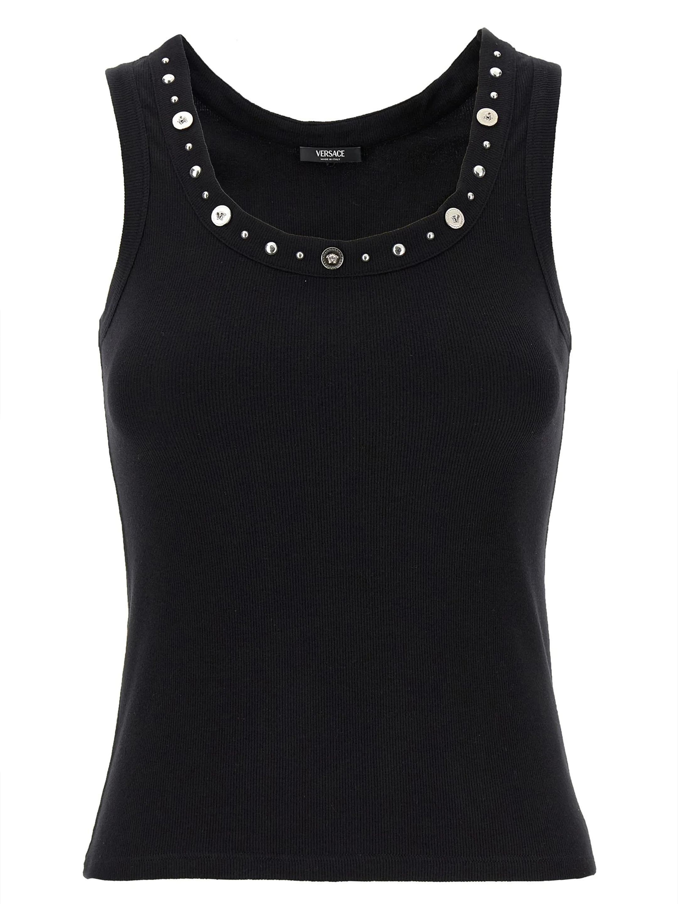 Versace Tank Top Emboidery Studs