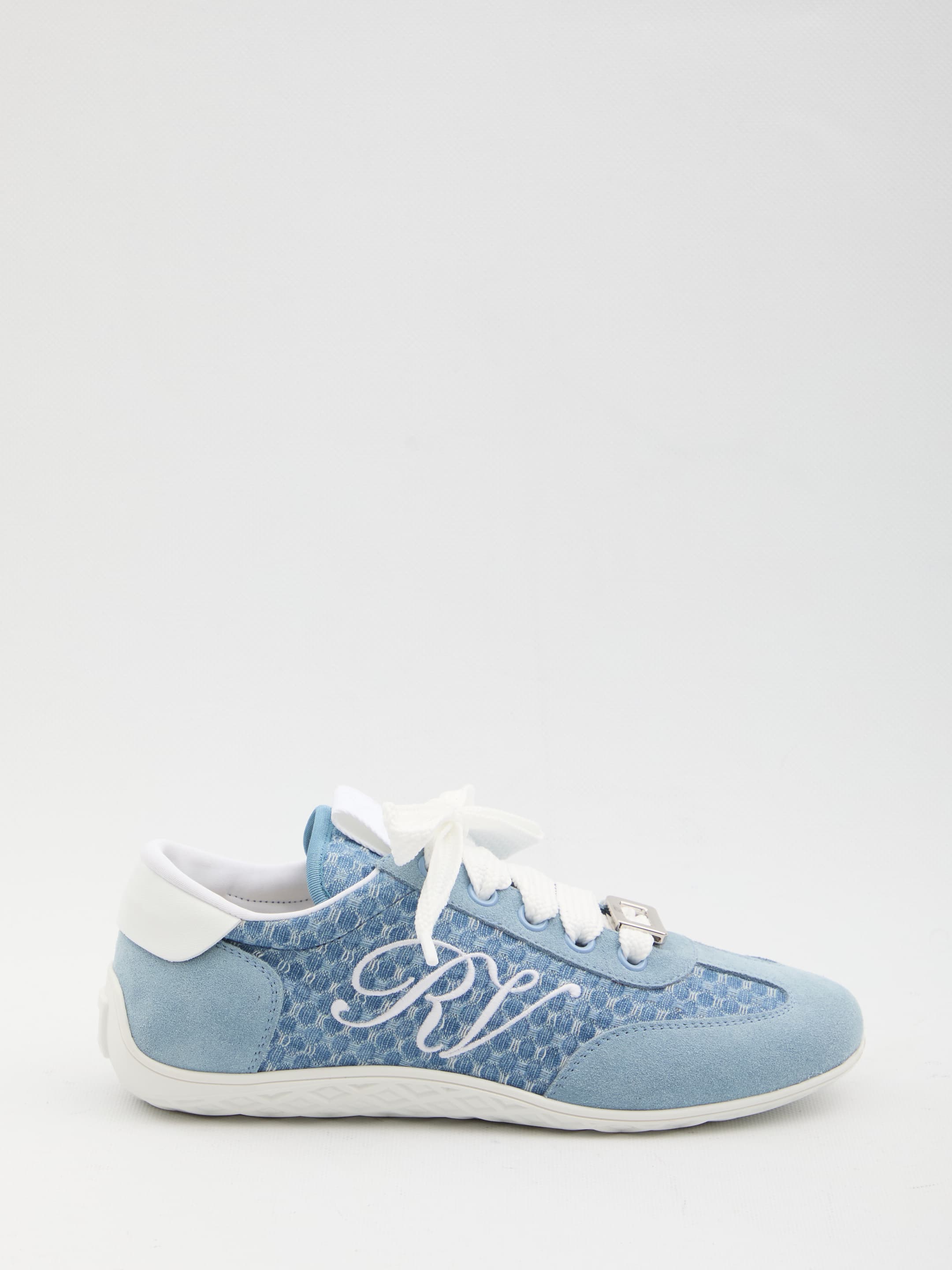 Roger Vivier Viv' Low Sneakers in Suede