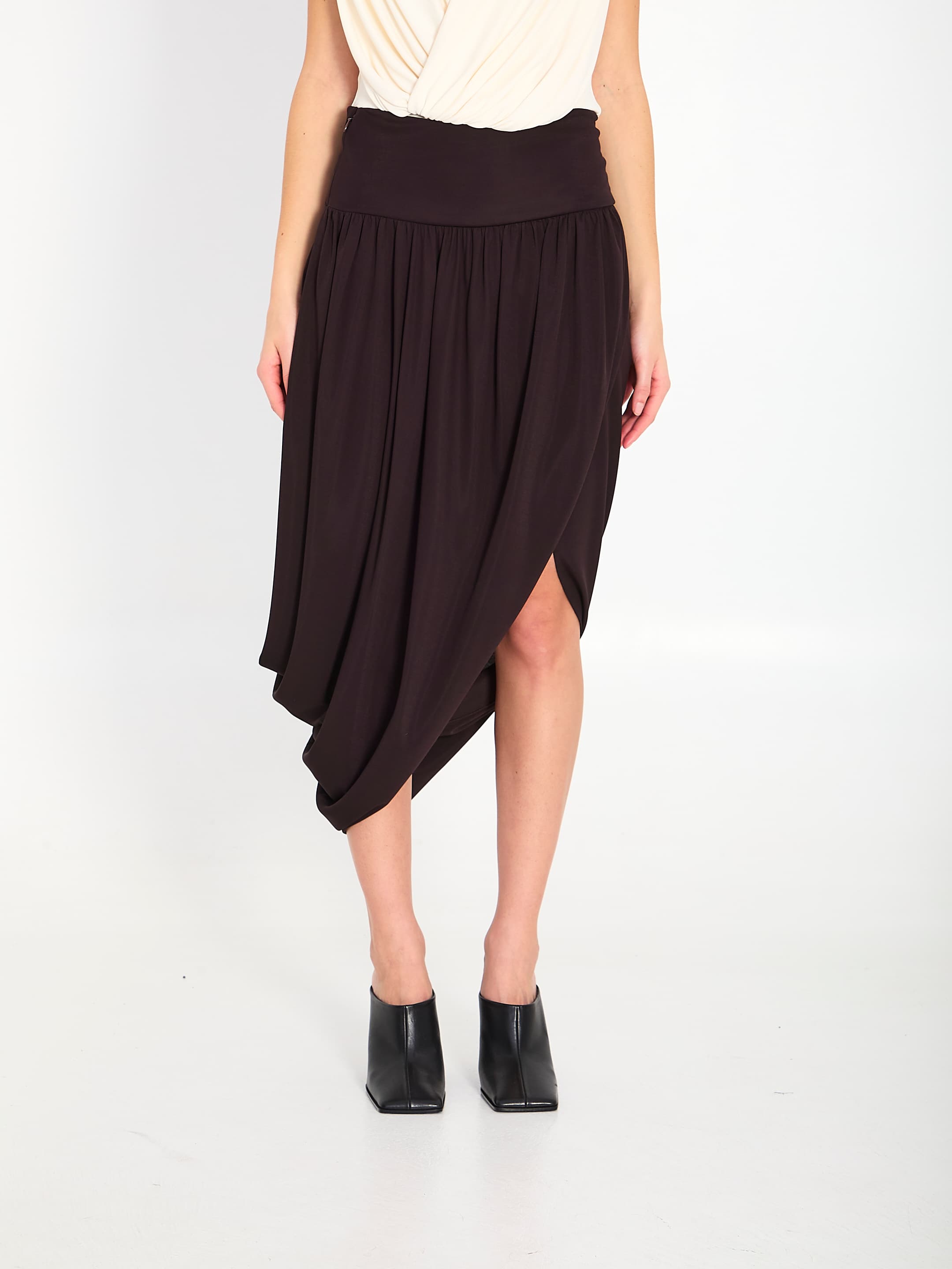 Alaïa ALAIA Twisted Midi Skirt