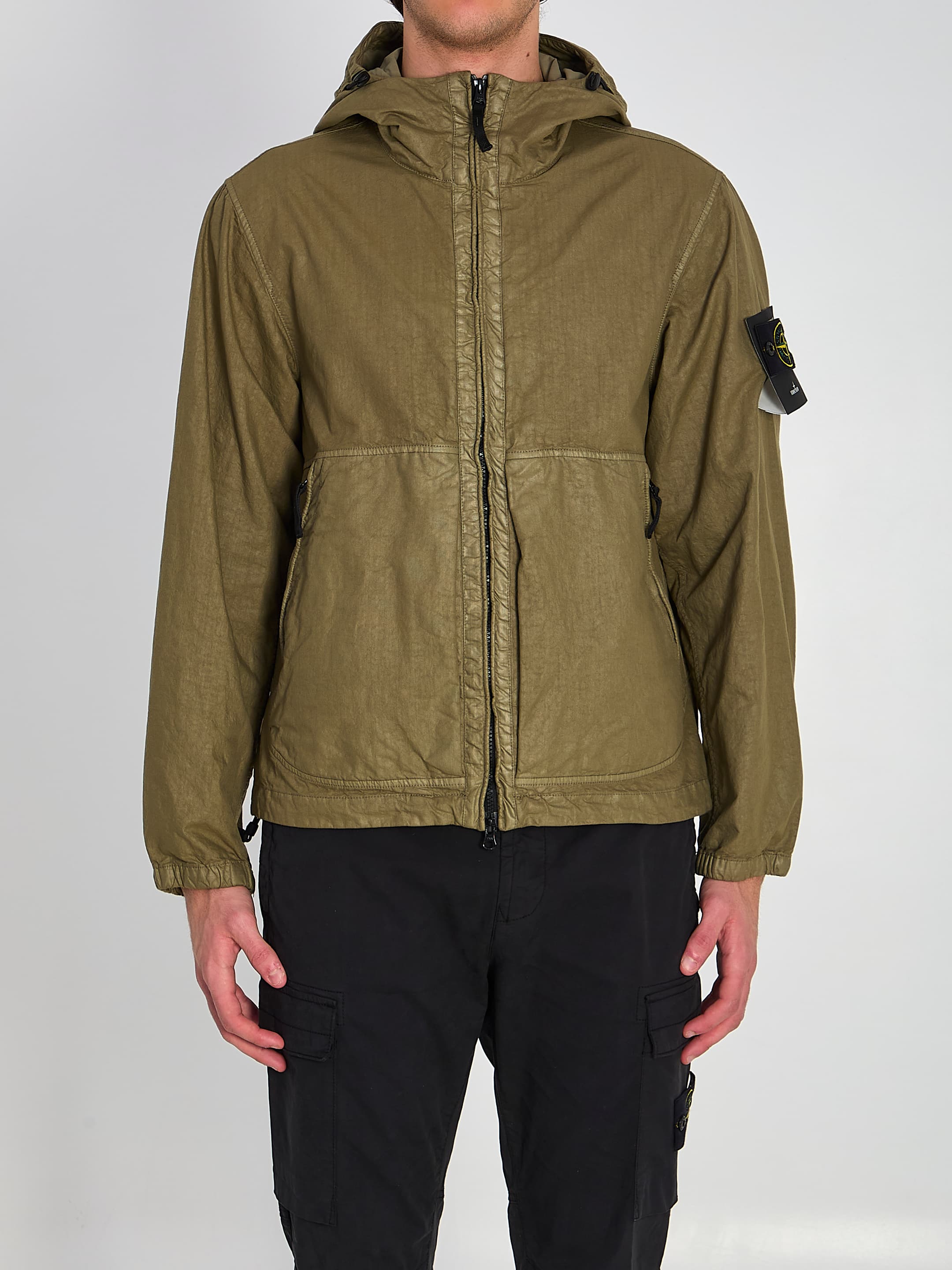 Stone Island Organic-look Panama-tc Nylon Jacket