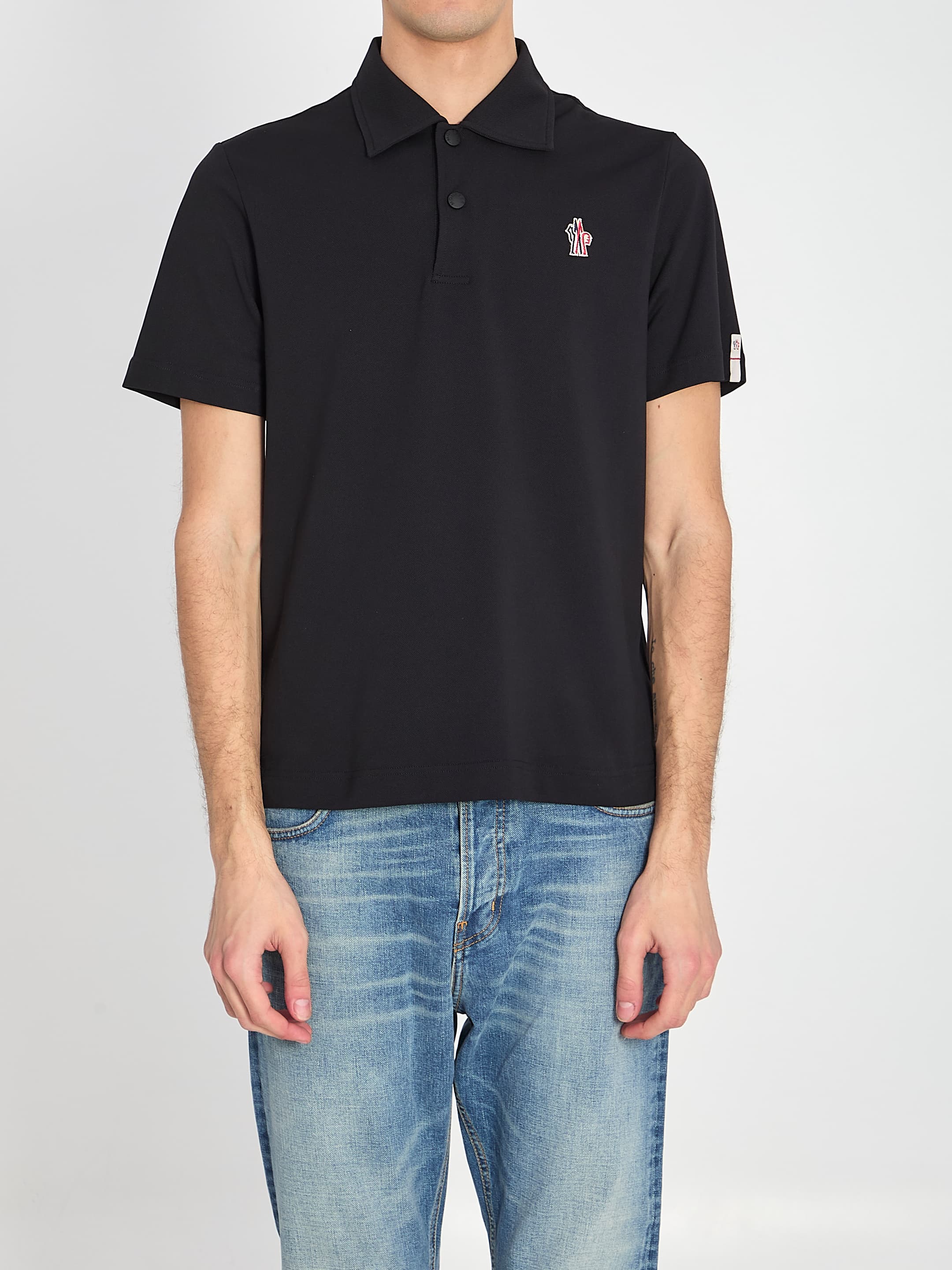 Moncler GRENOBLE Polo Shirt in Nylon Piqué