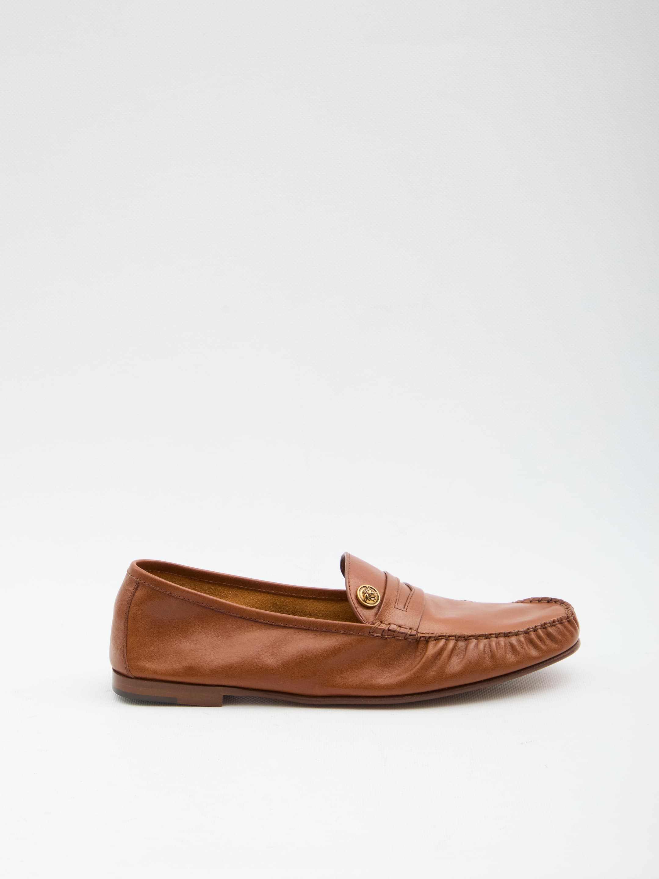 Versace Medusa Leather Loafers