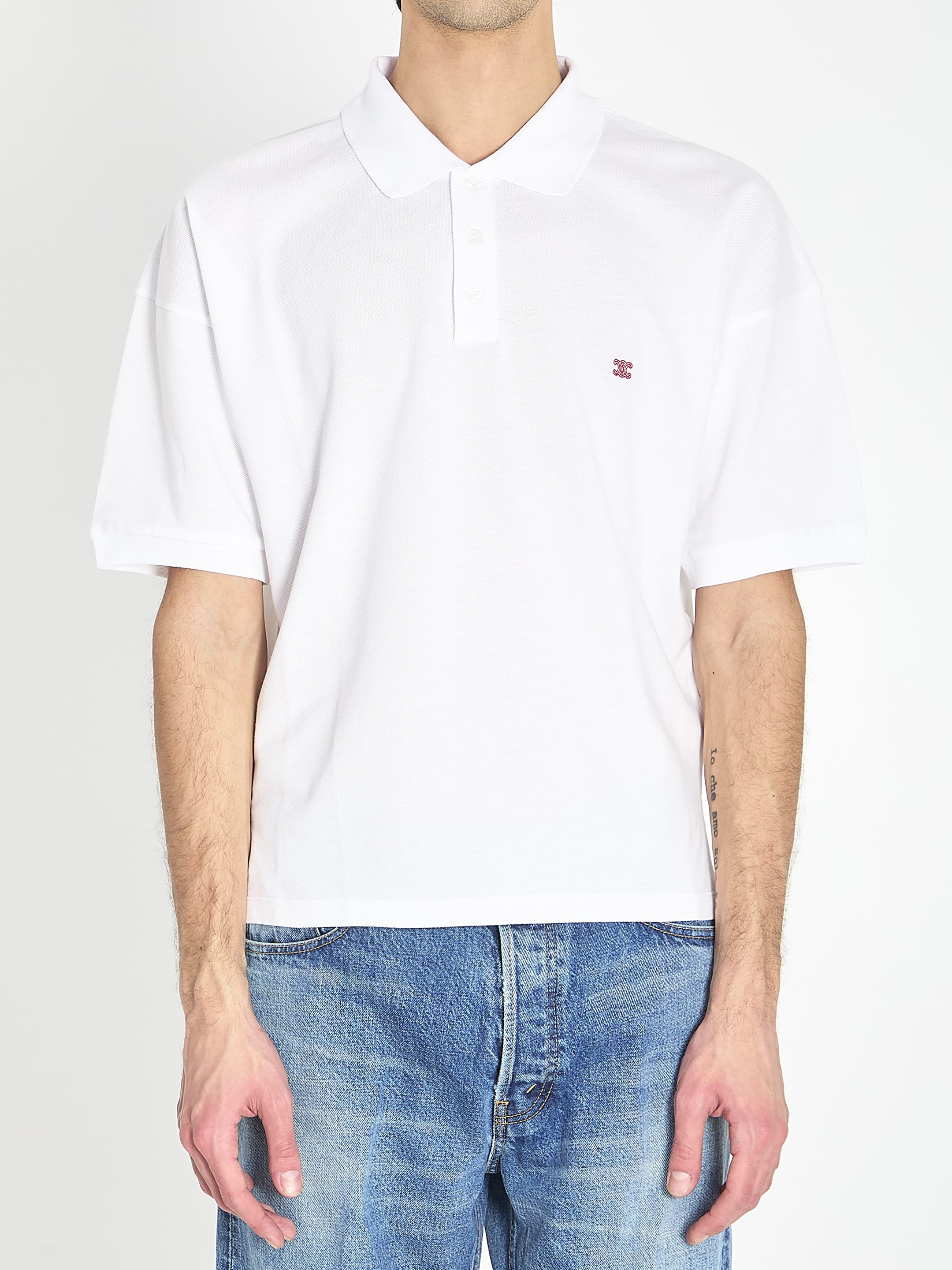 Celine Triomphe Polo in Piqué