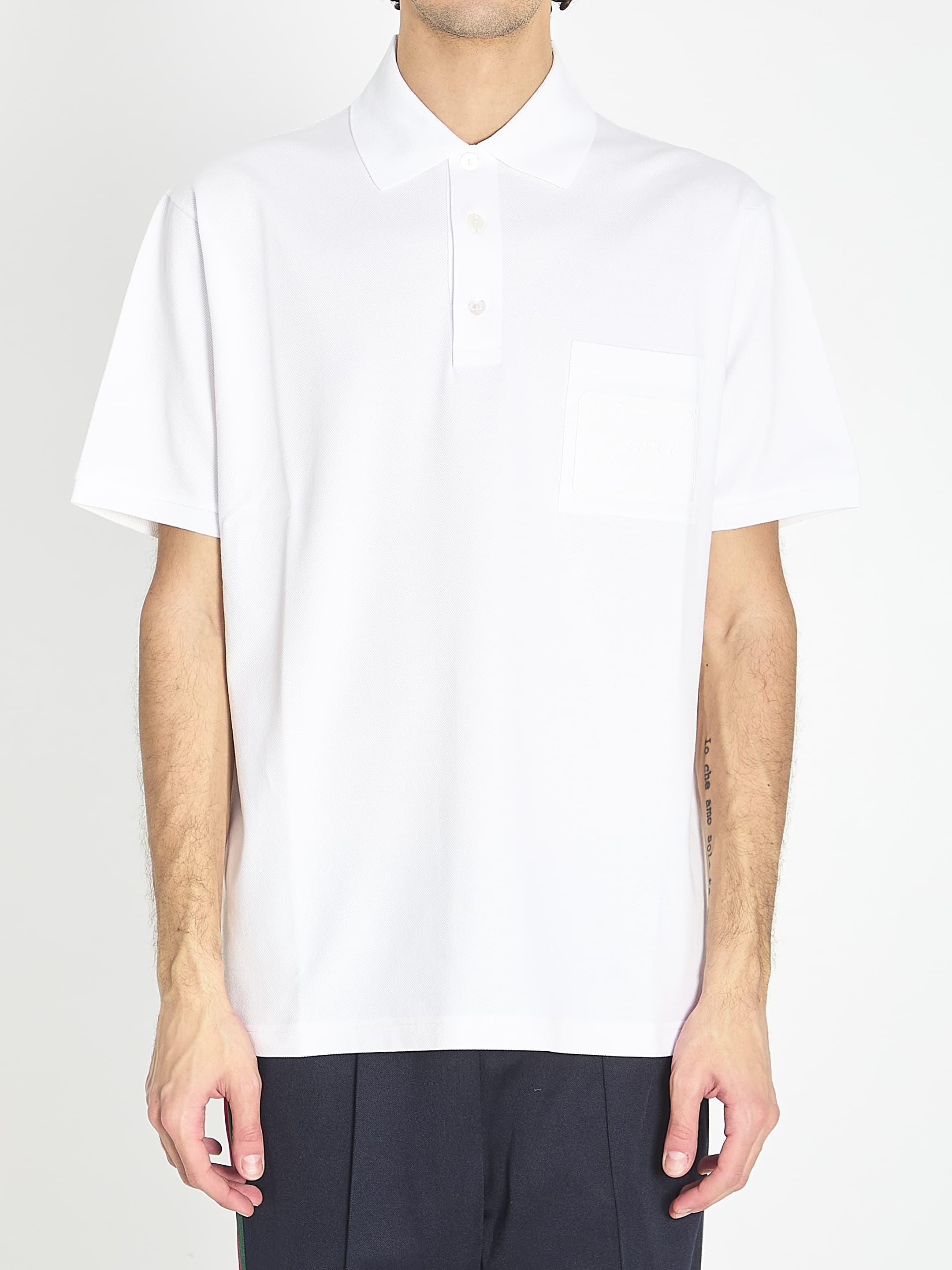 Gucci Polo in Cotton Stretch Piqué
