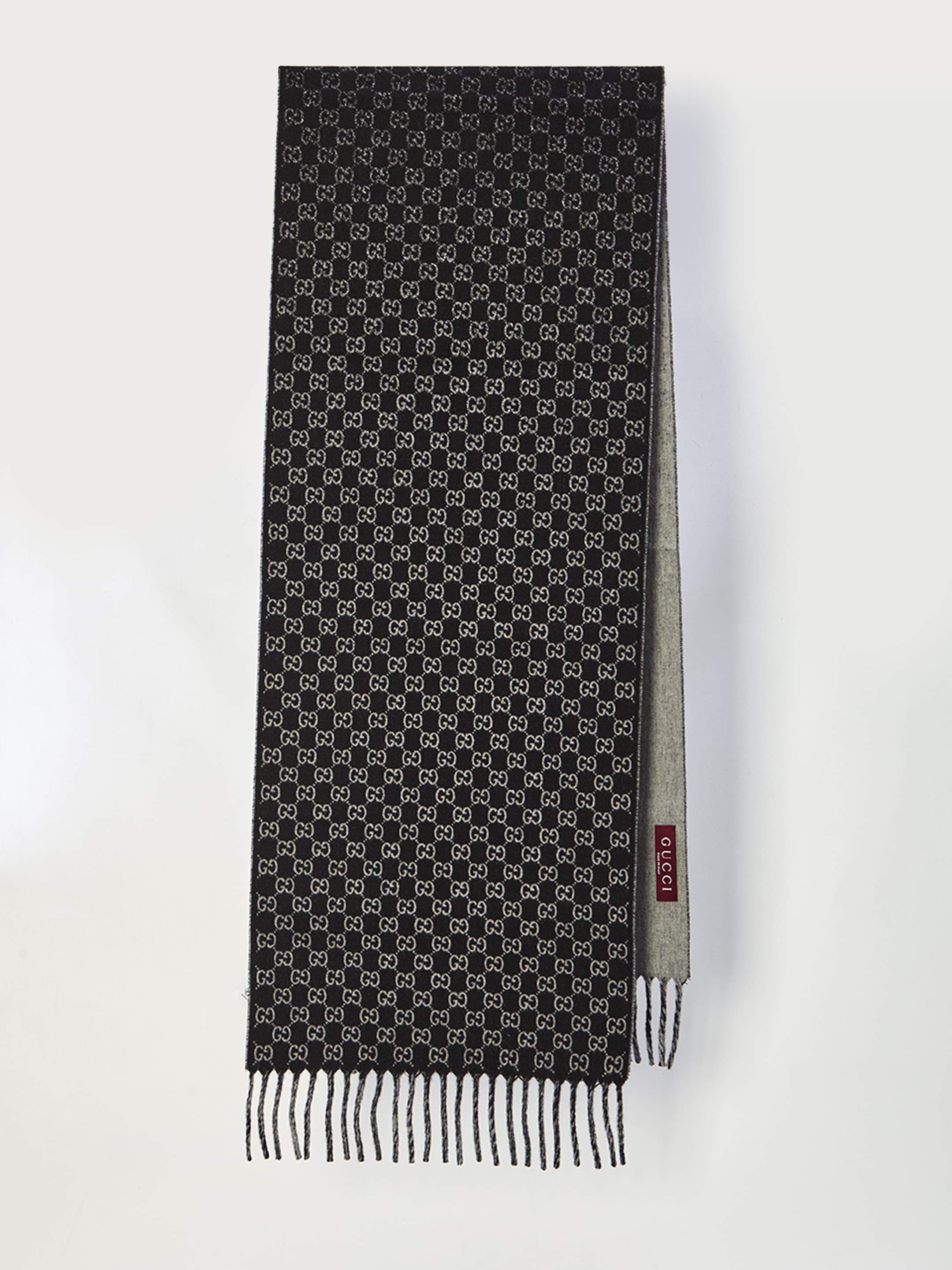 Gucci Wool and Cashmere Gg Scarf