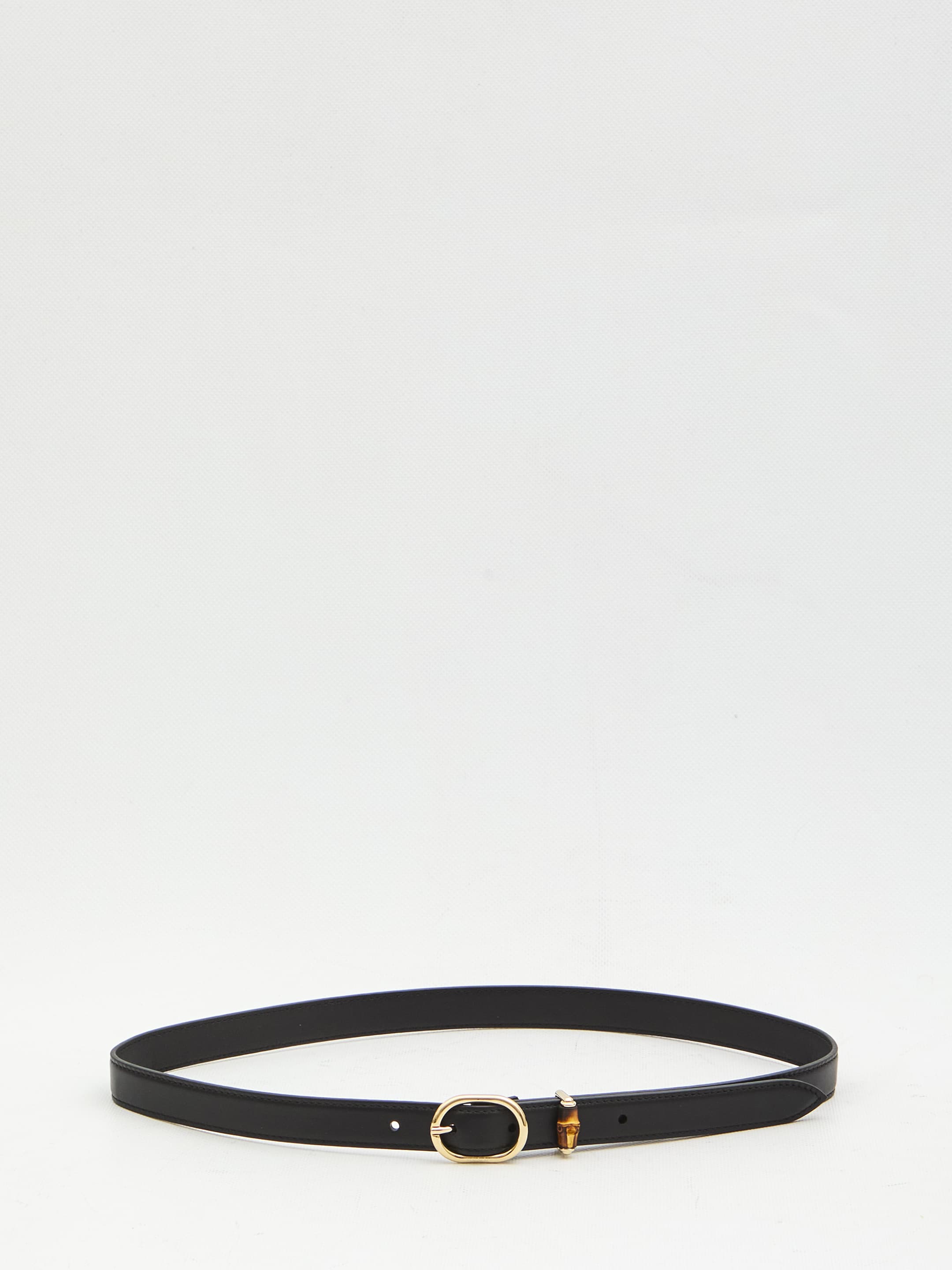 Gucci Skinny Belt with Oval Buckle