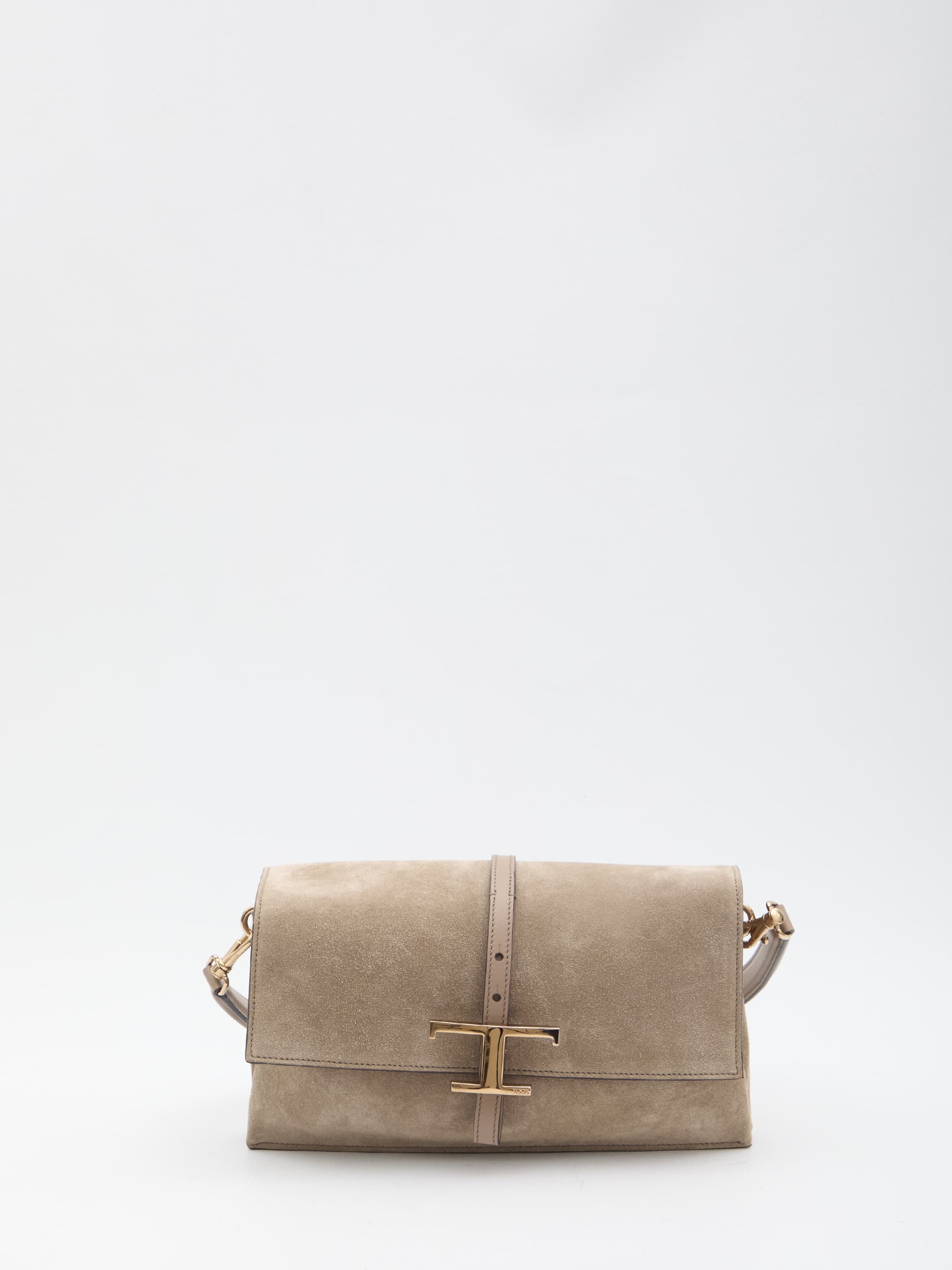 TOD'S T Timelss Flap Bag in Leather