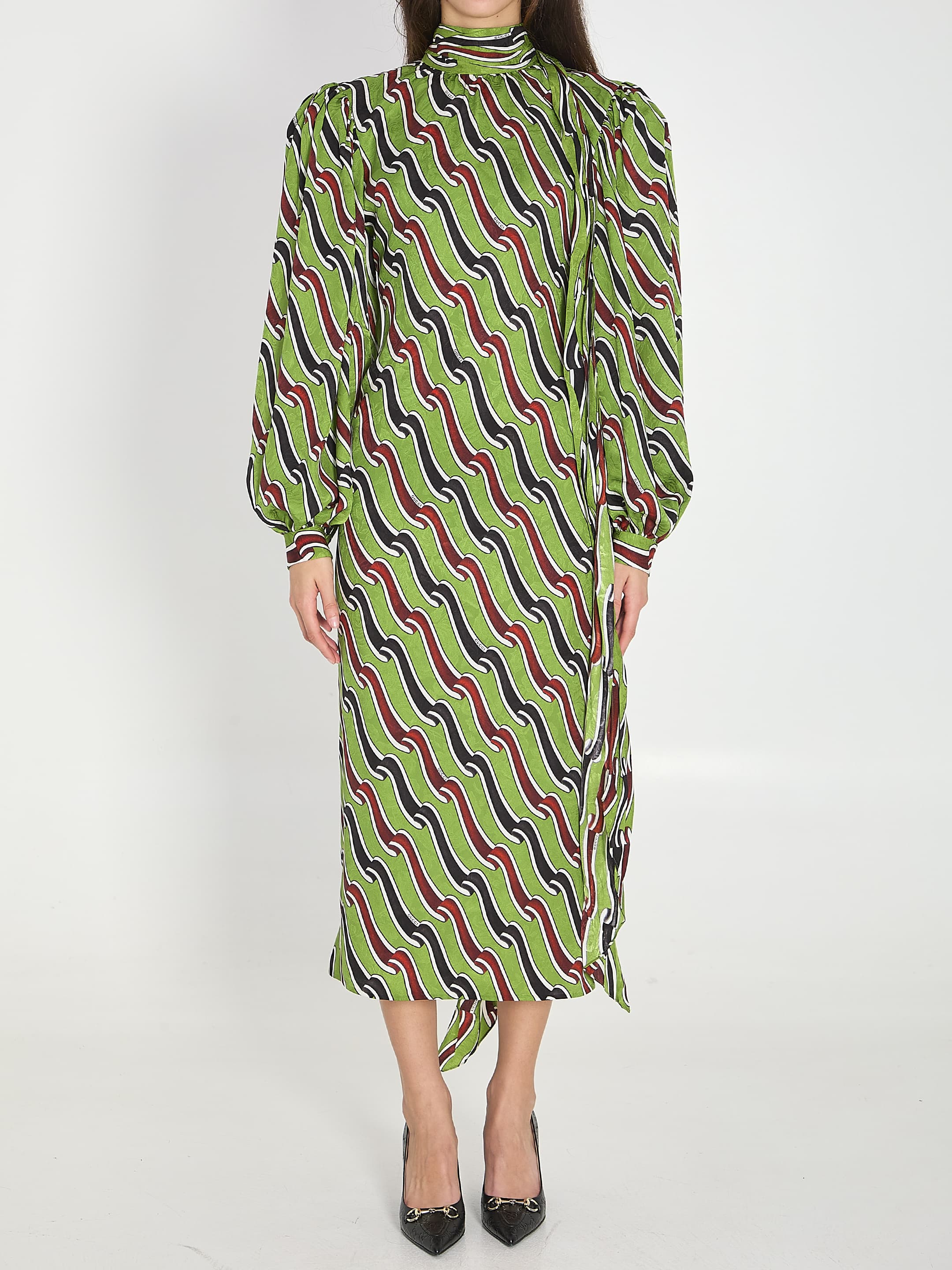 Gucci Printed Silk Dress