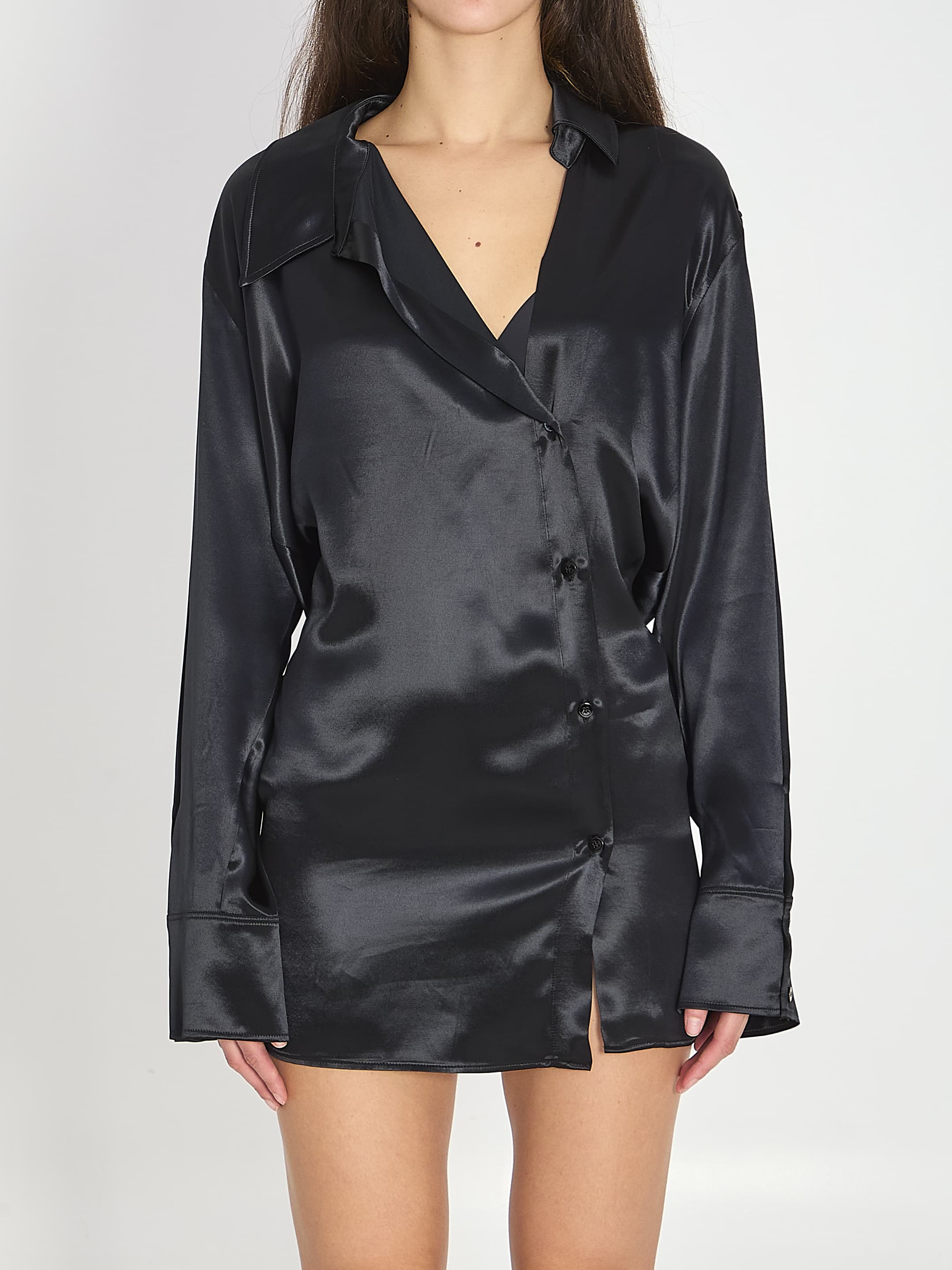 The Attico Black Mini Dress