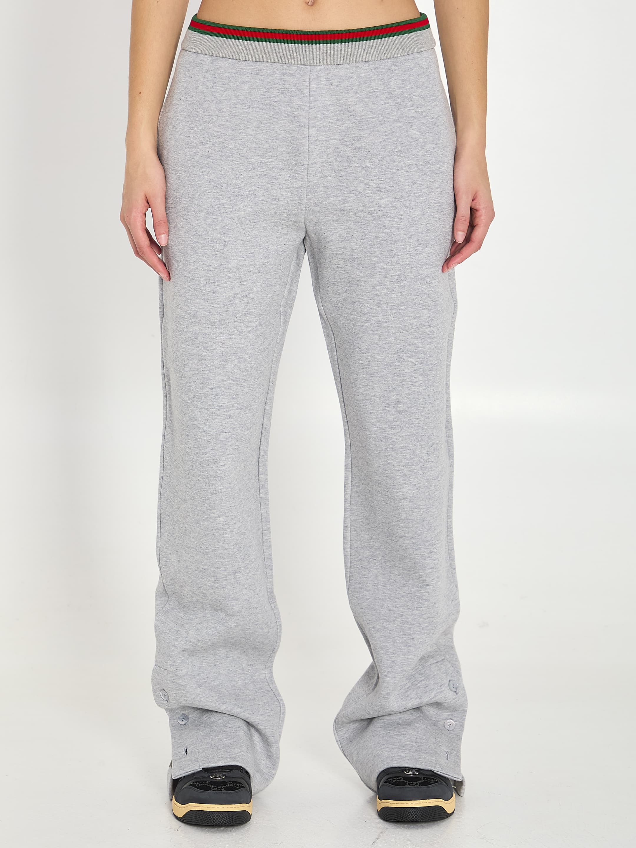 Gucci Web Cotton Jersey Leisure Pants