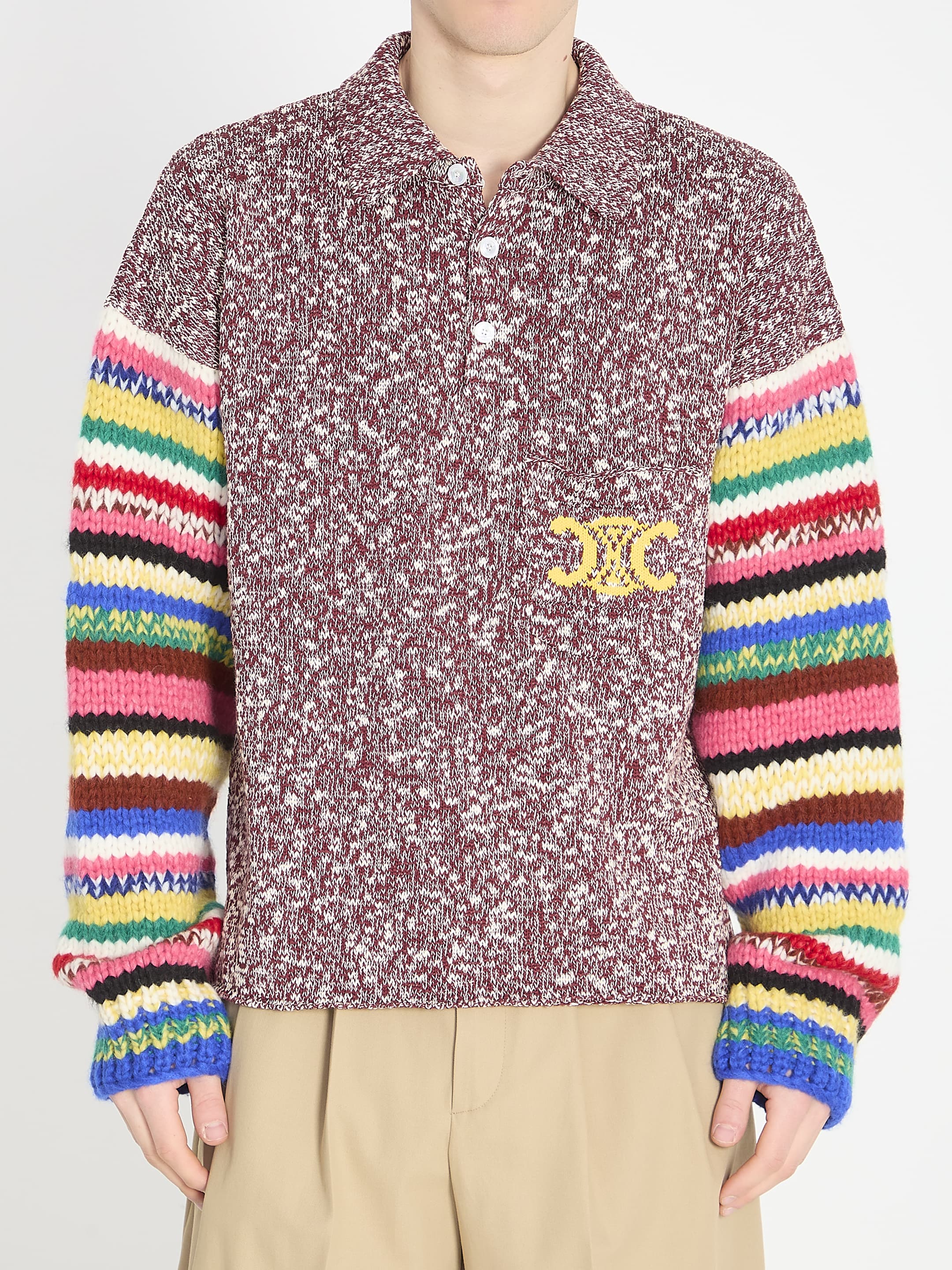 Celine Polo-style Cotton Sweater