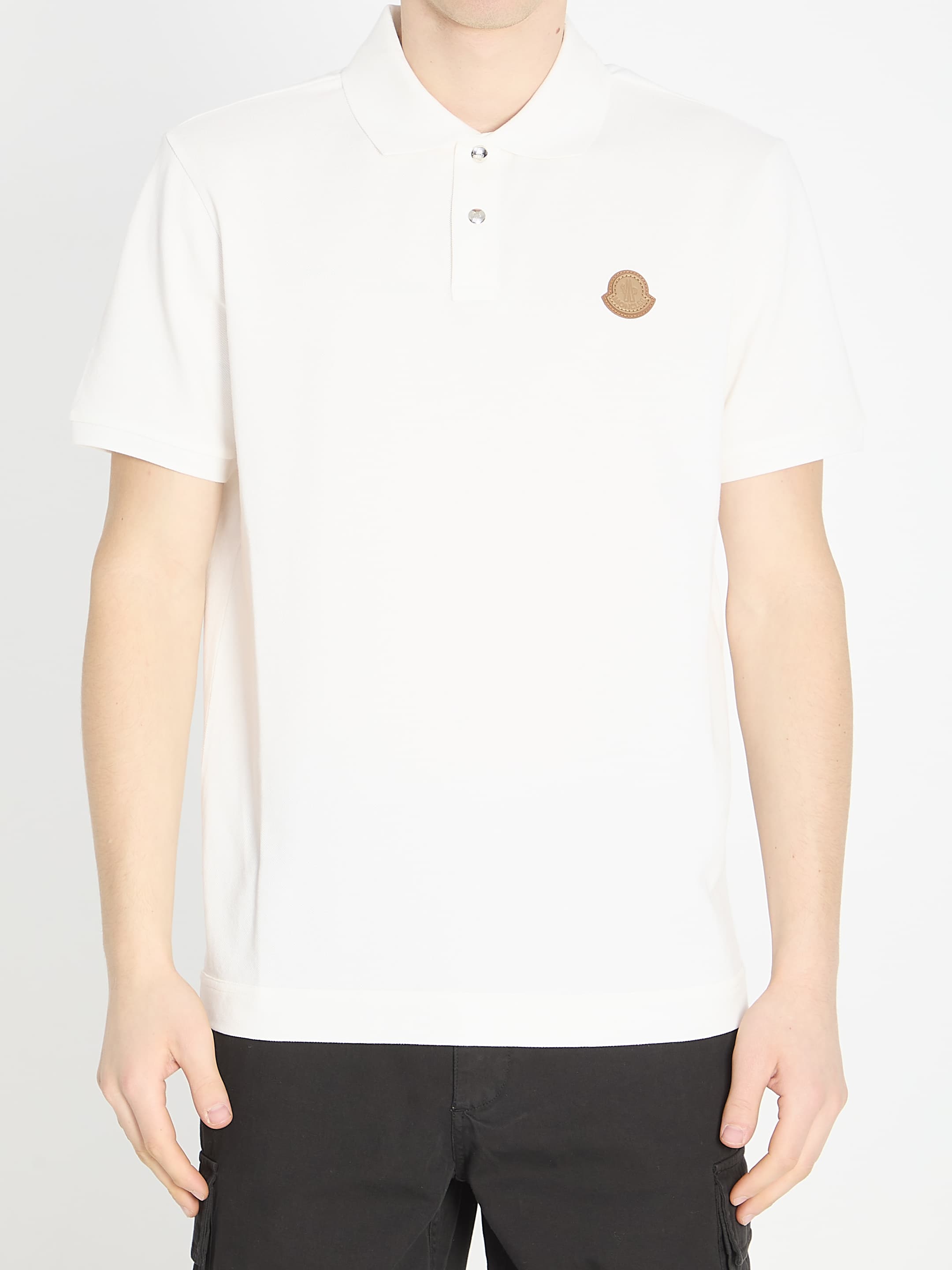 Moncler Polo in Cotton Piqué