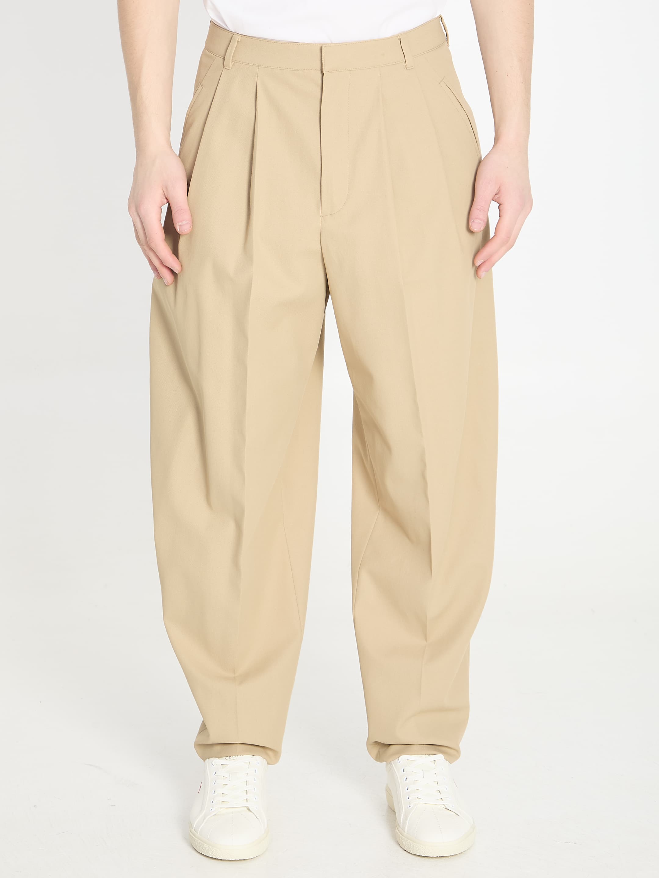 Celine Montauk Cotton Twill Trousers