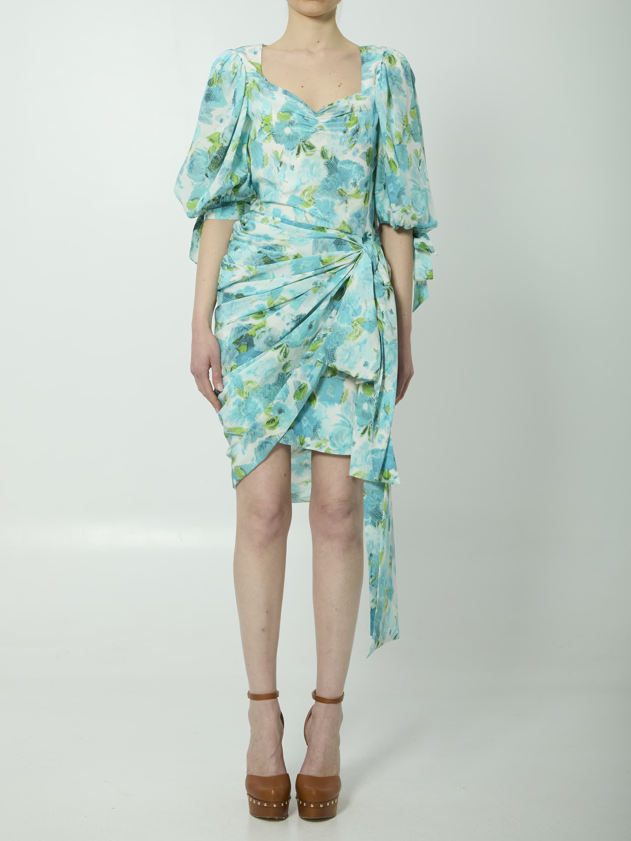Chloé CHLOE Printed Silk Midi Dress