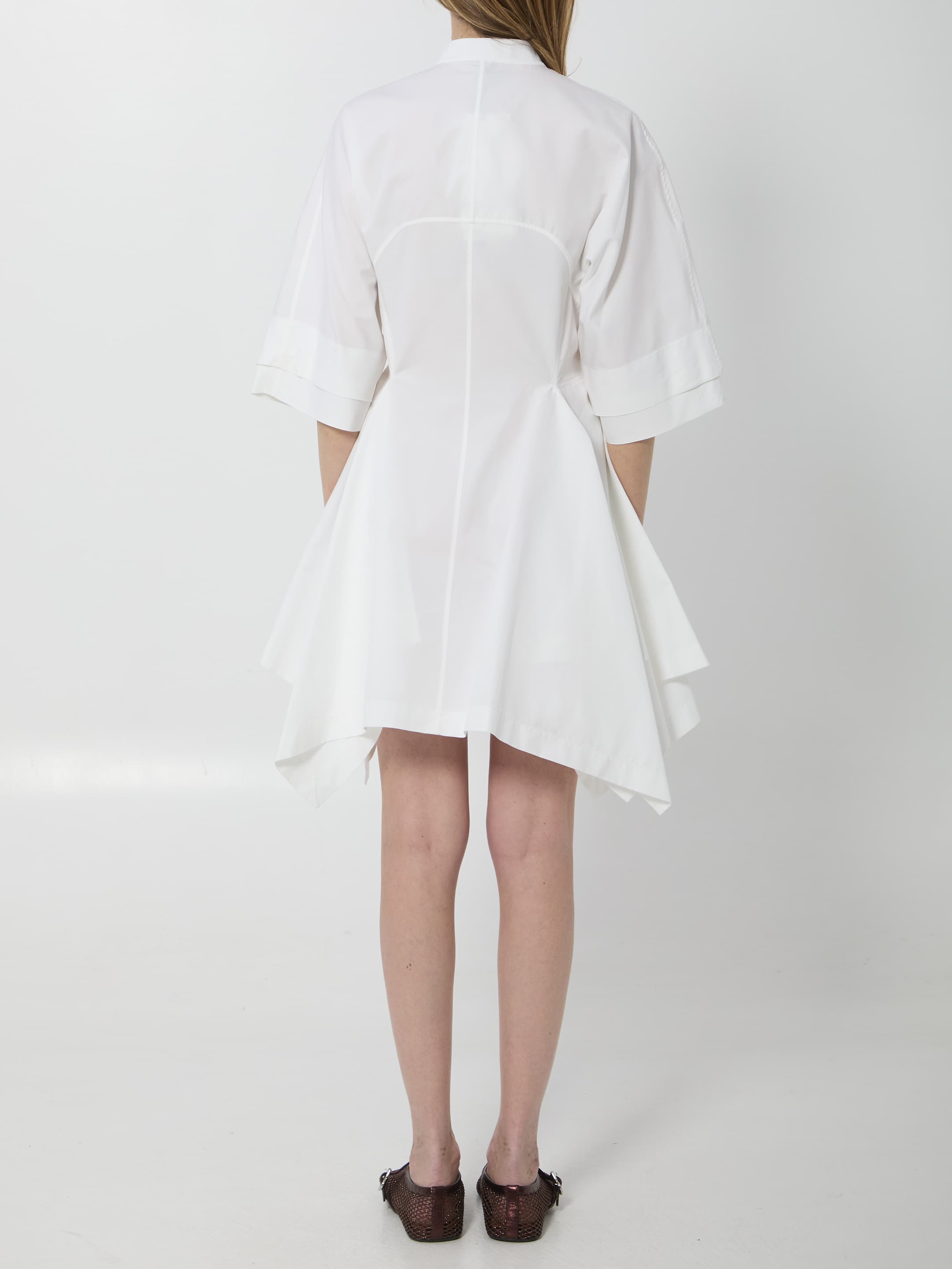 Alaïa ALAIA Poplin Panel Midi Dress