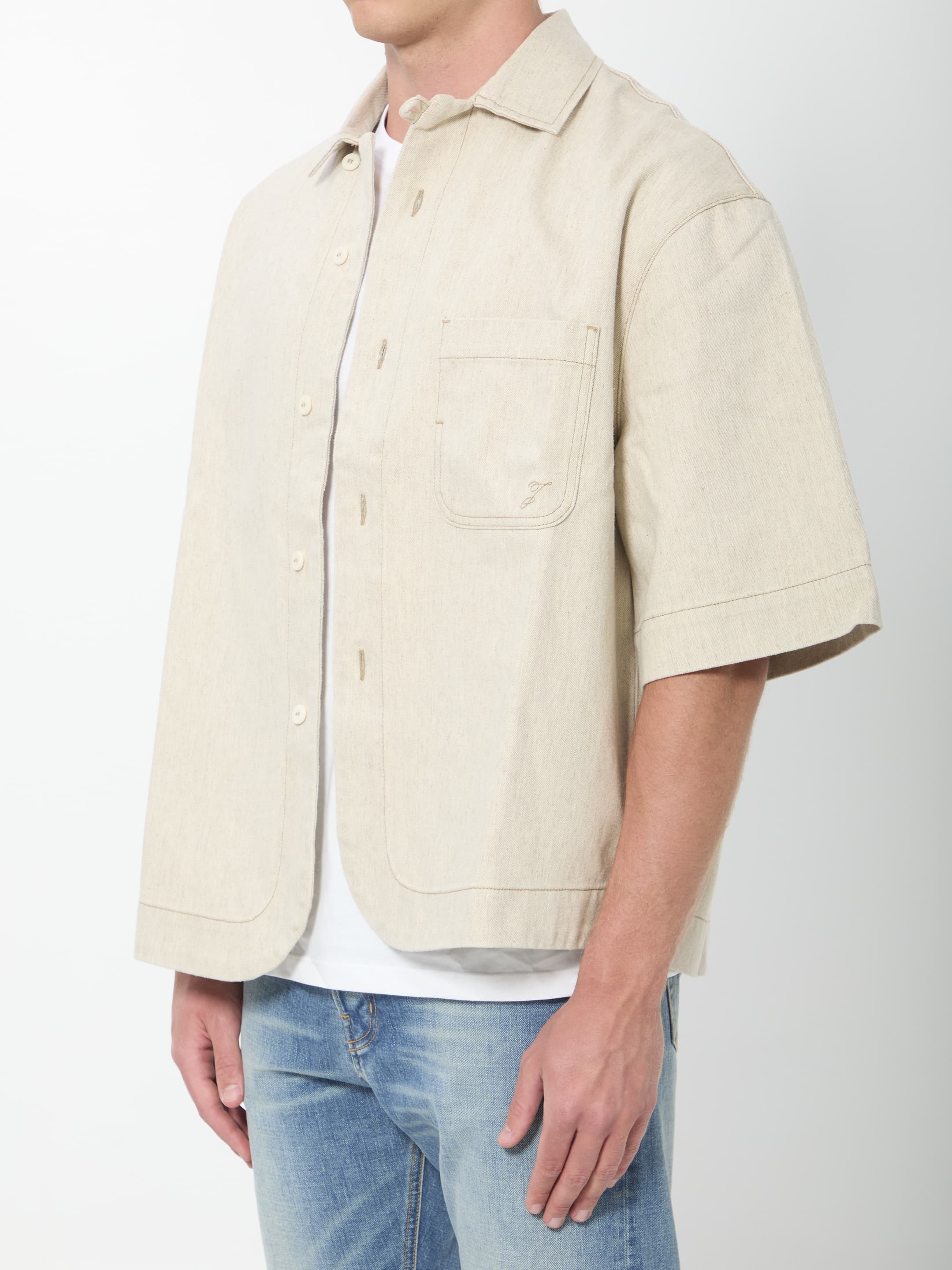 Jacquemus Boxy Denim Shirt