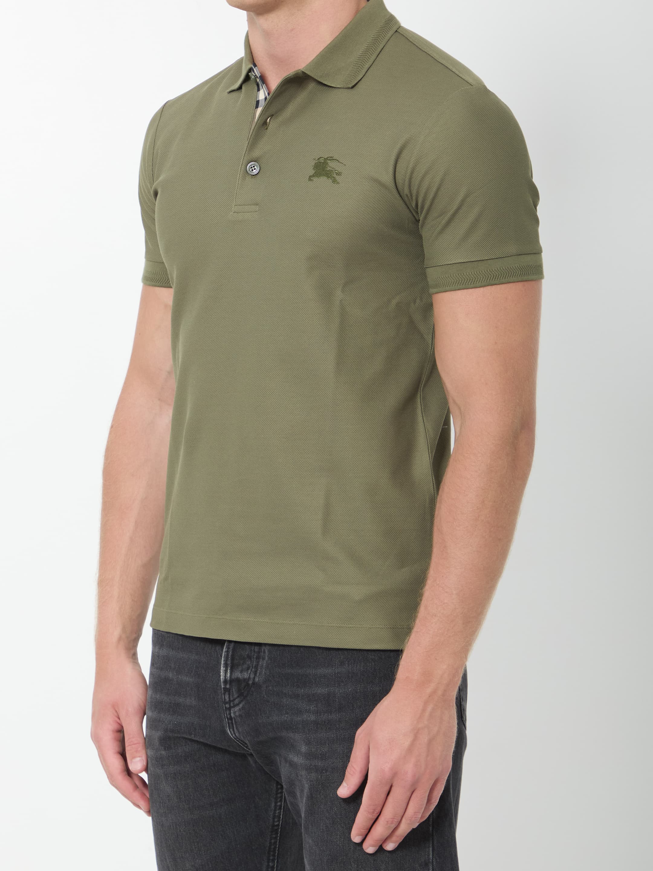 Burberry Pique Cotton Polo Shirt