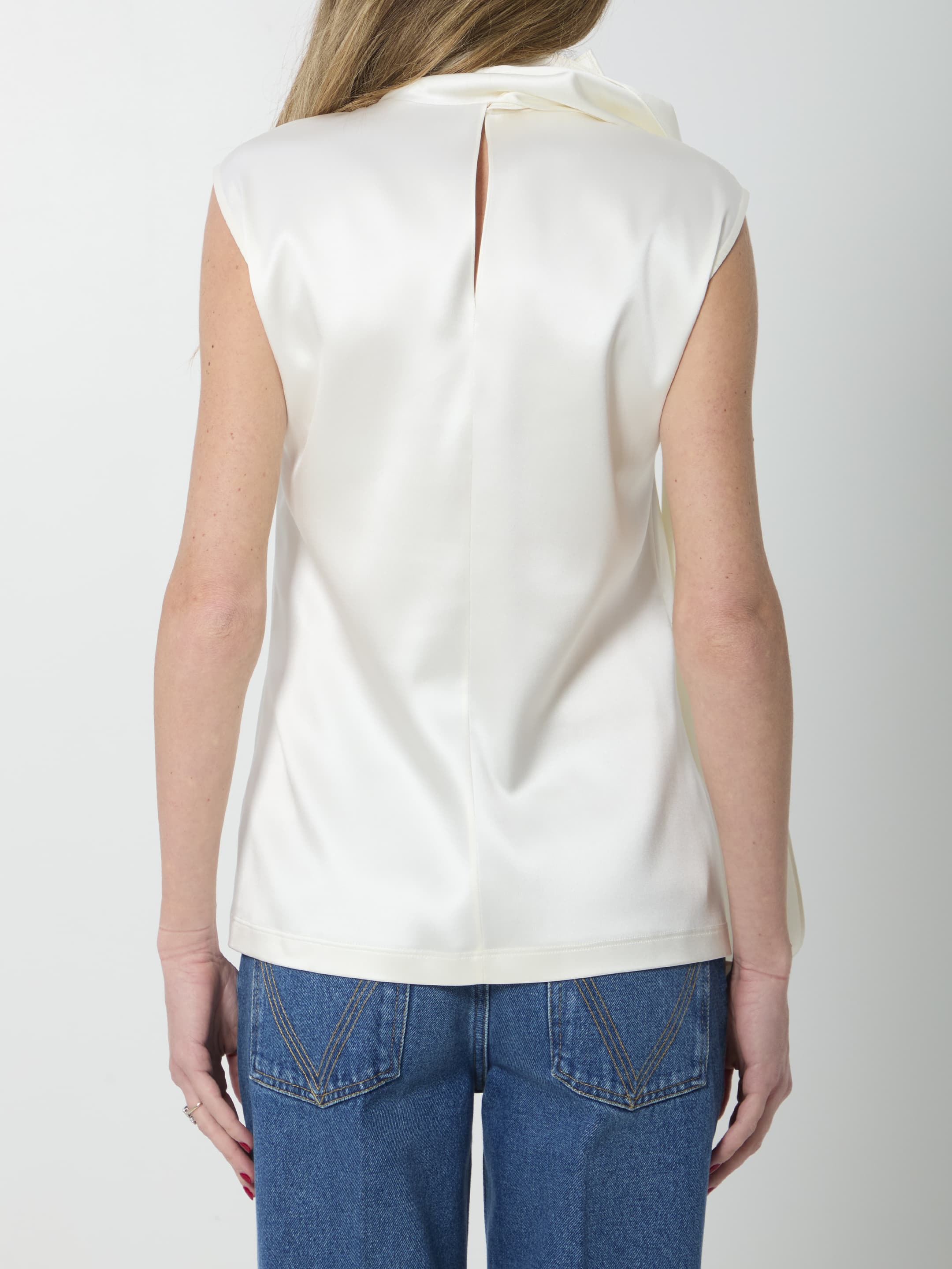 Bottega Veneta Silk Satin Top