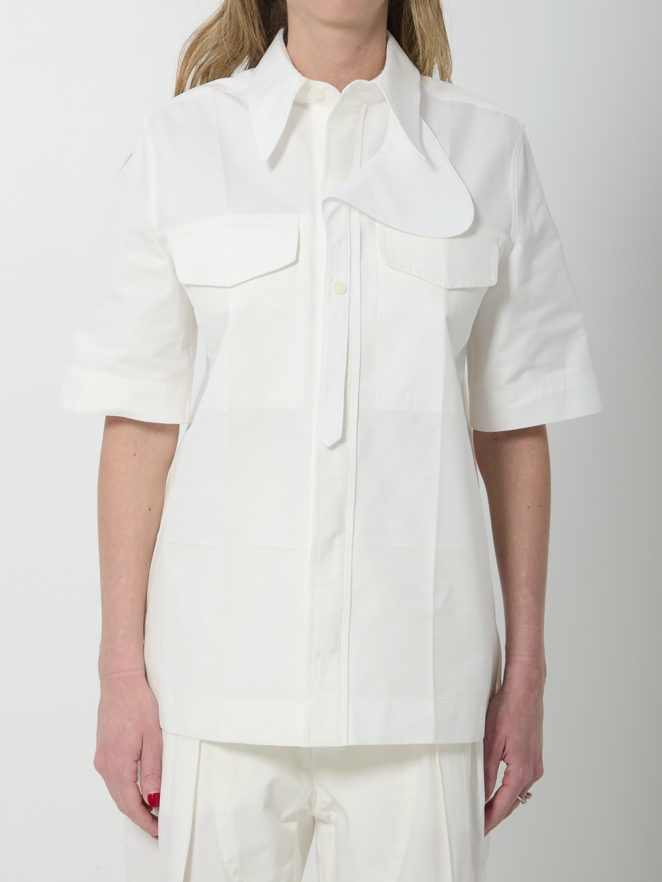Bottega Veneta Compact Cotton Canvas Shirt