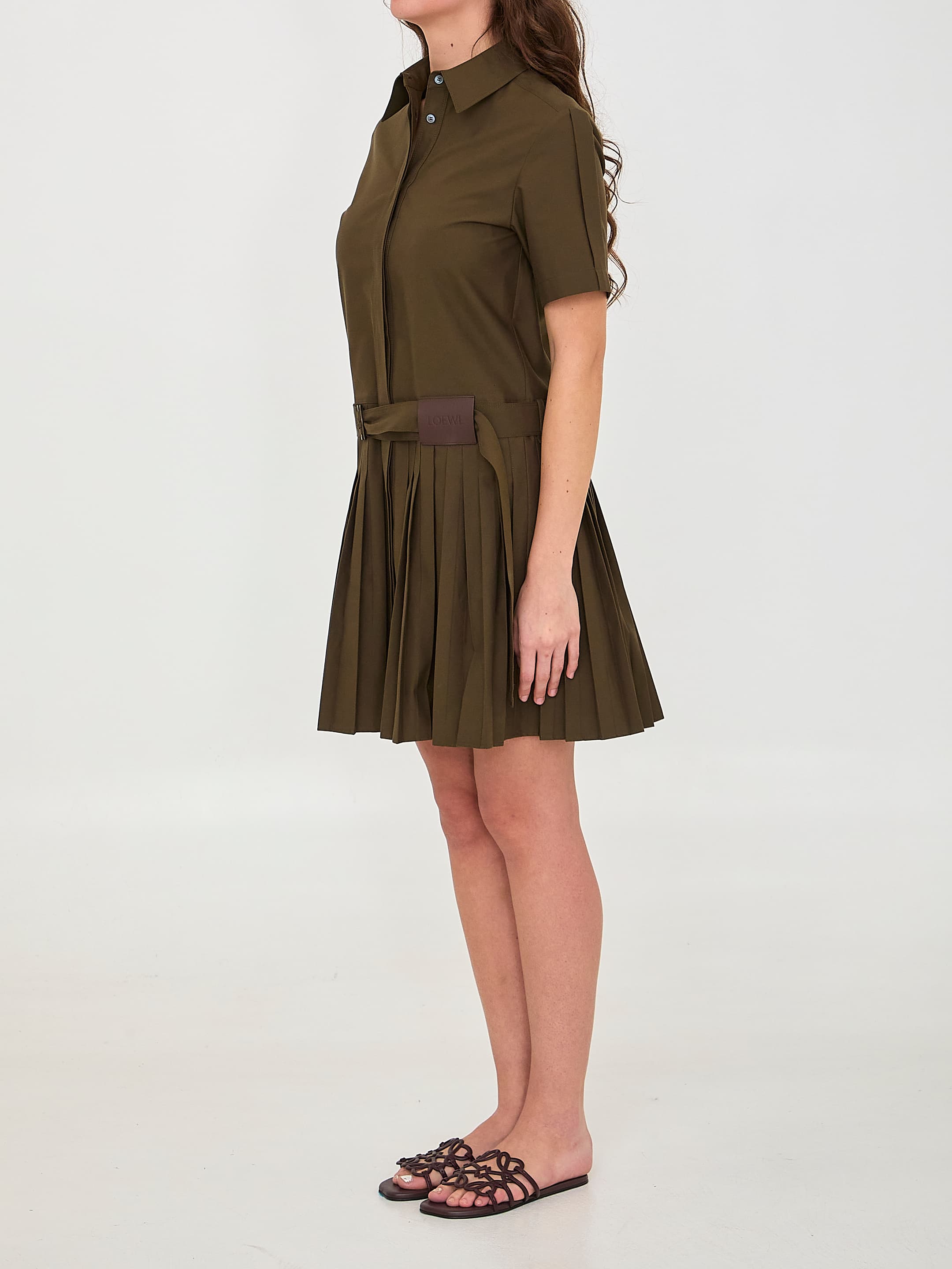 Loewe Mini Pleated Shirt Dress