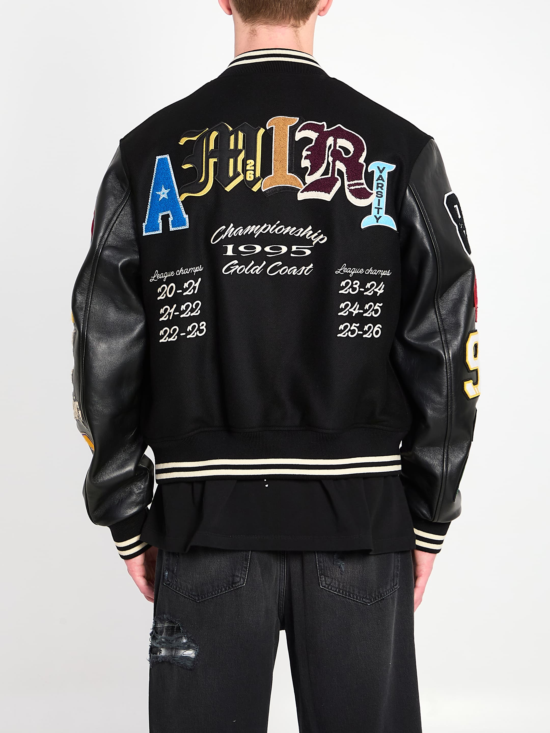 Amiri Varsity Patch Bomber Jacket