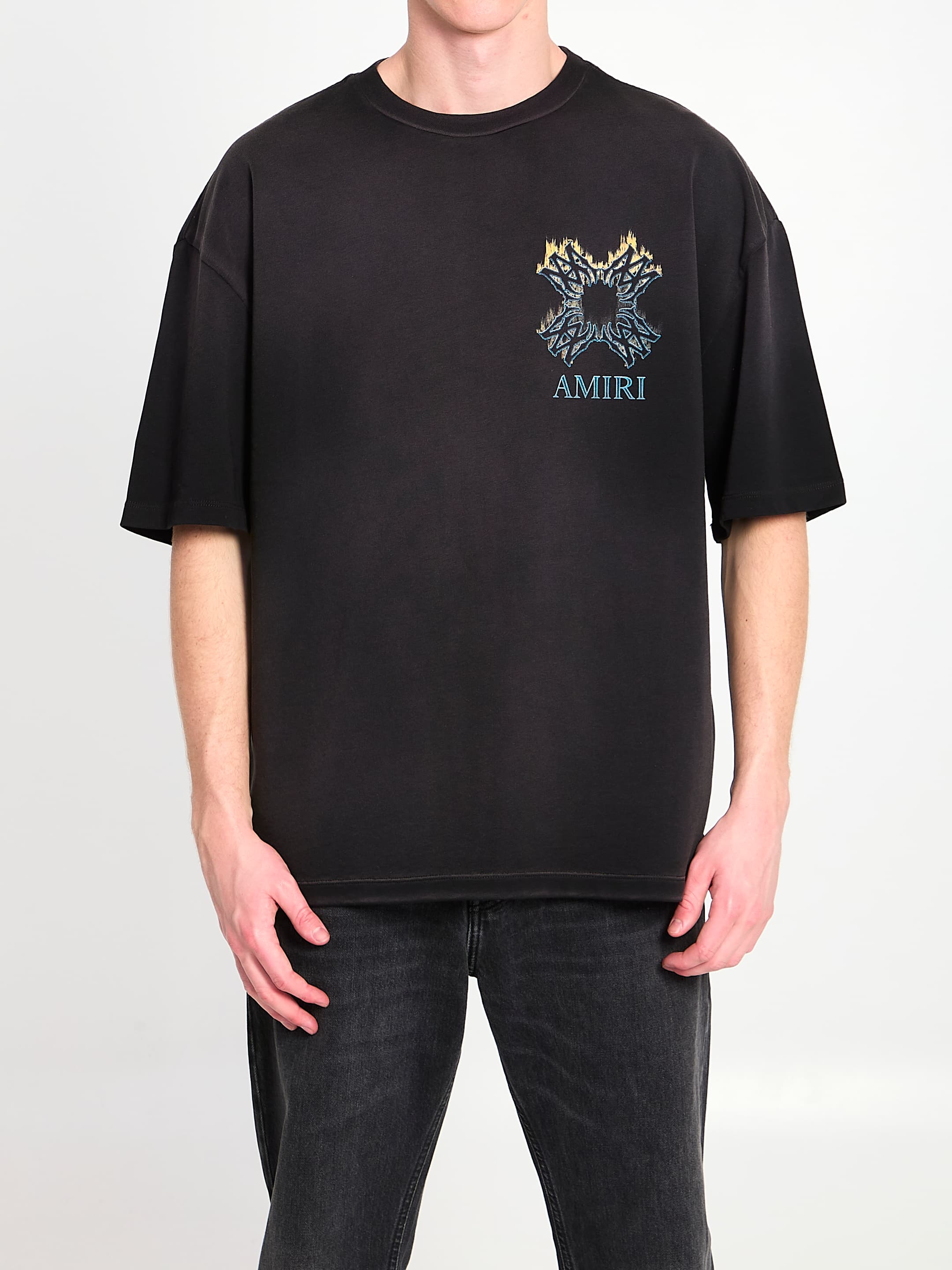 Amiri Ma Quad Flames Oversized T-shirt