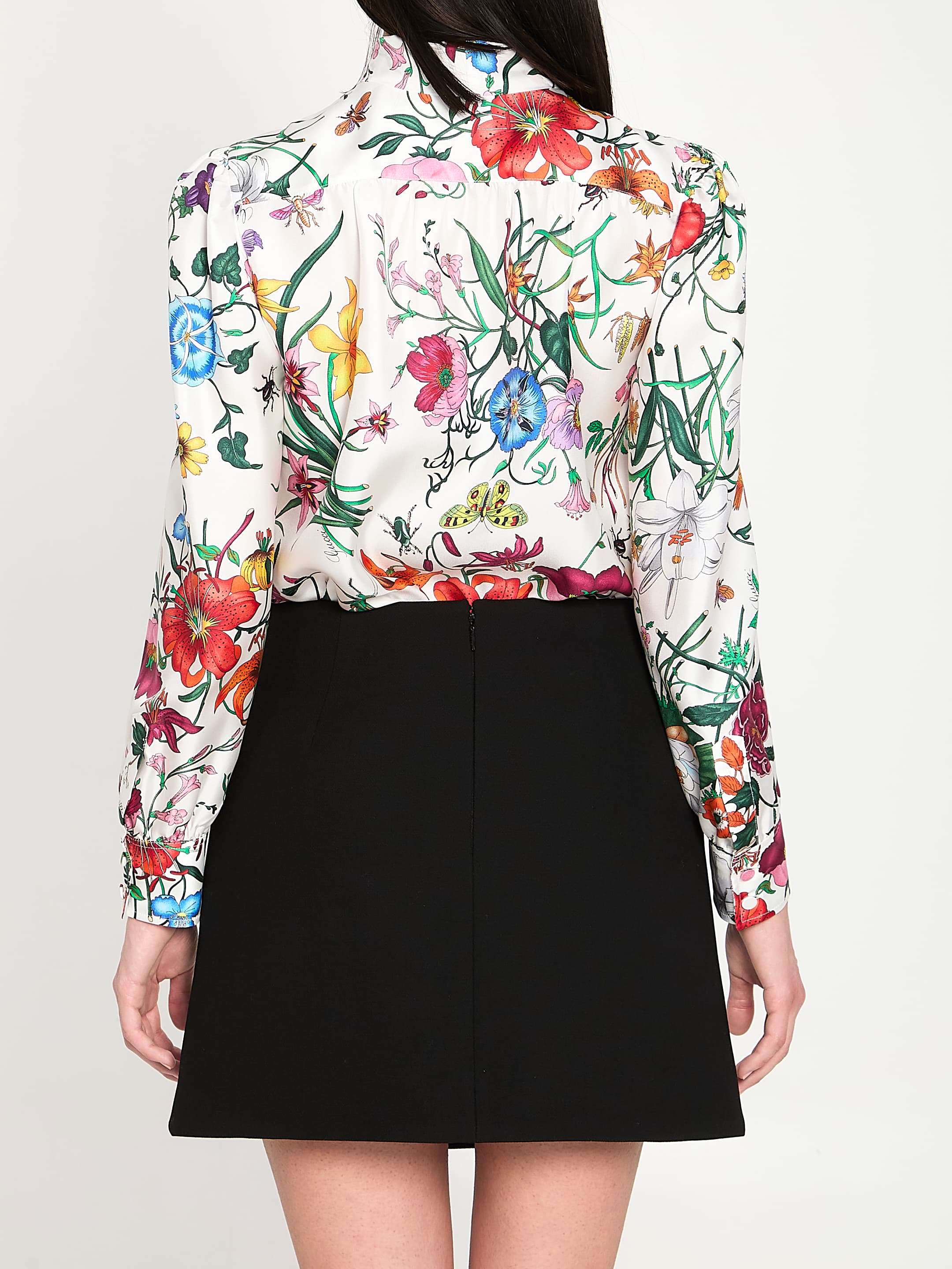Gucci Printed Silk Twill Shirt