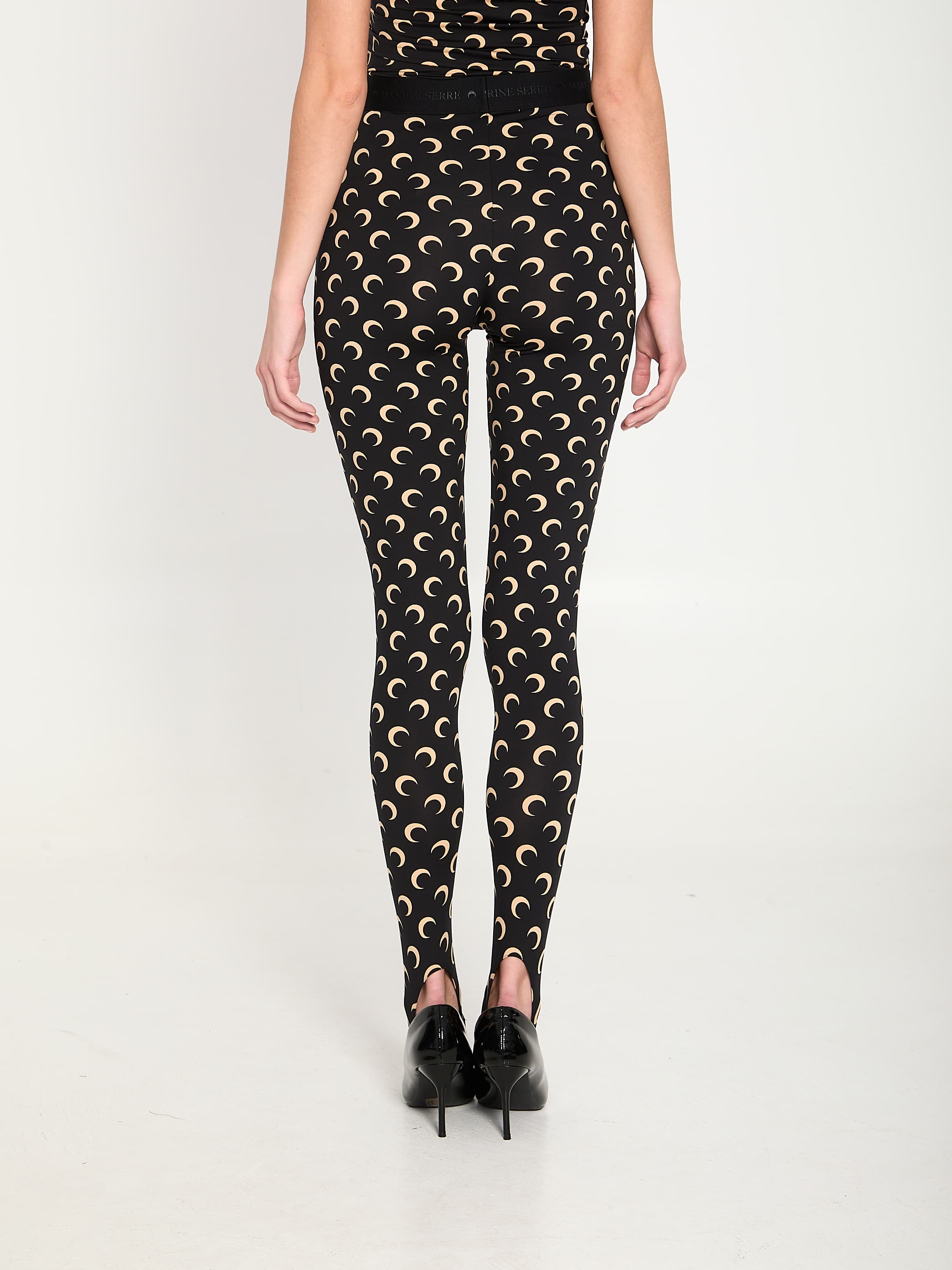 MARINE SERRE Moon Printed Jersey Leggings
