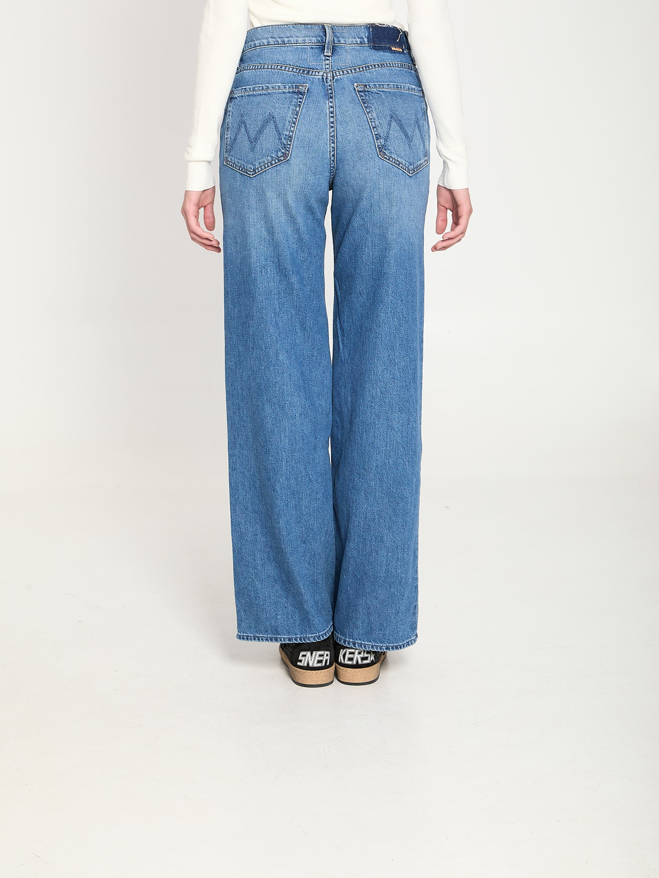 MOTHER The Rerun Zip Sneak Jeans