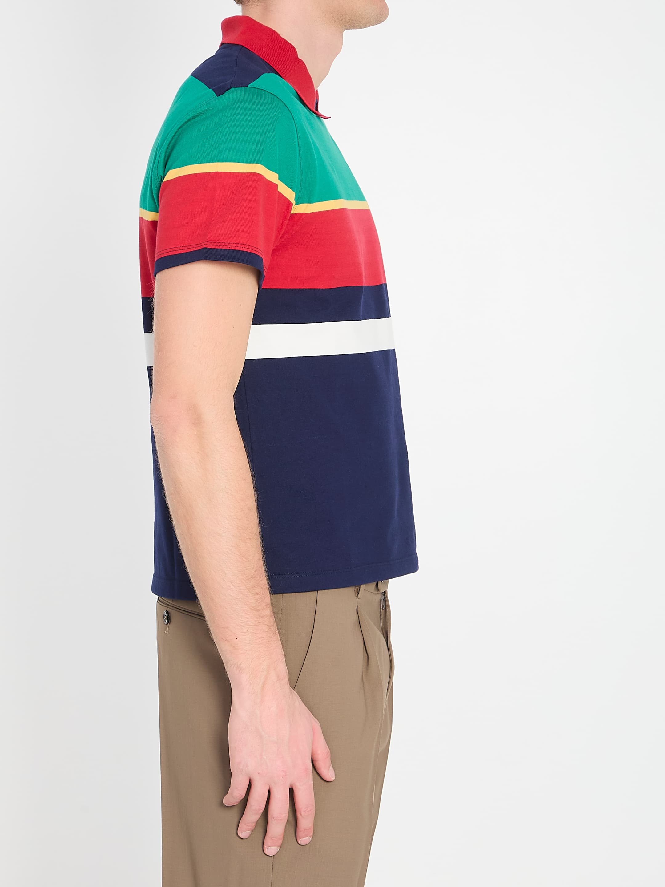 Versace Striped Cotton T-shirt