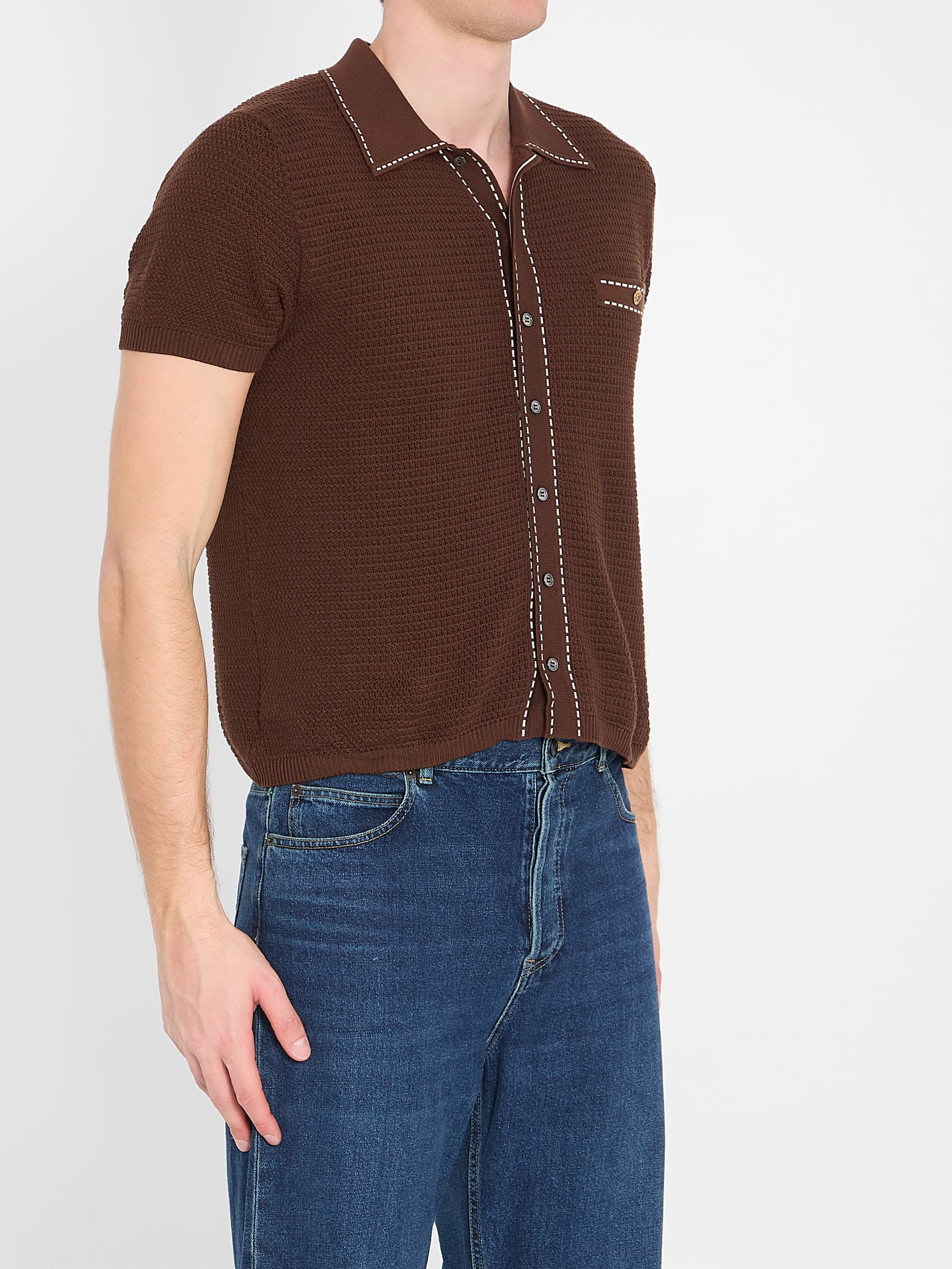 Versace Cotton Knit Shirt