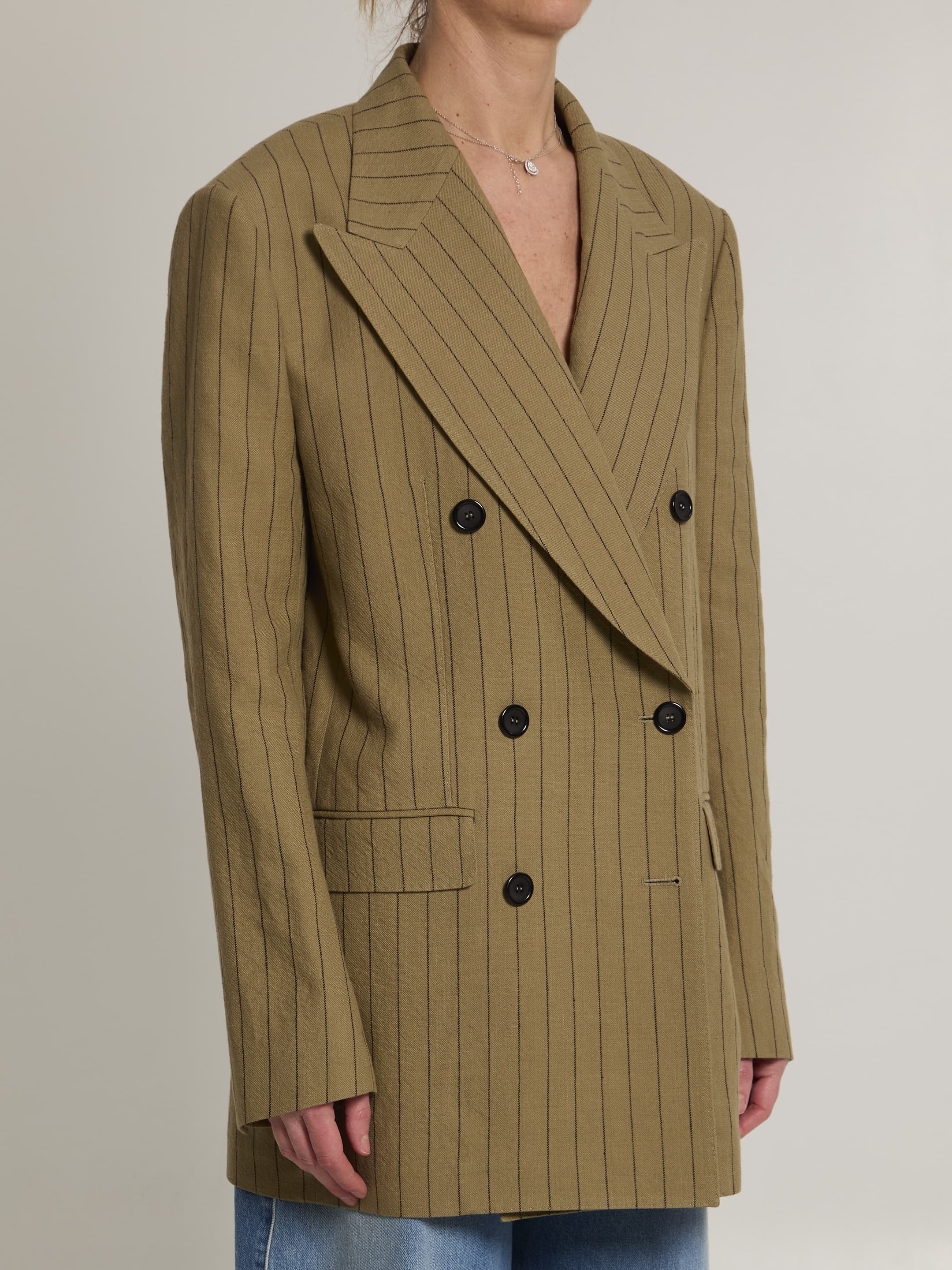 Dolce&Gabbana Double-breasted Linen Jacket