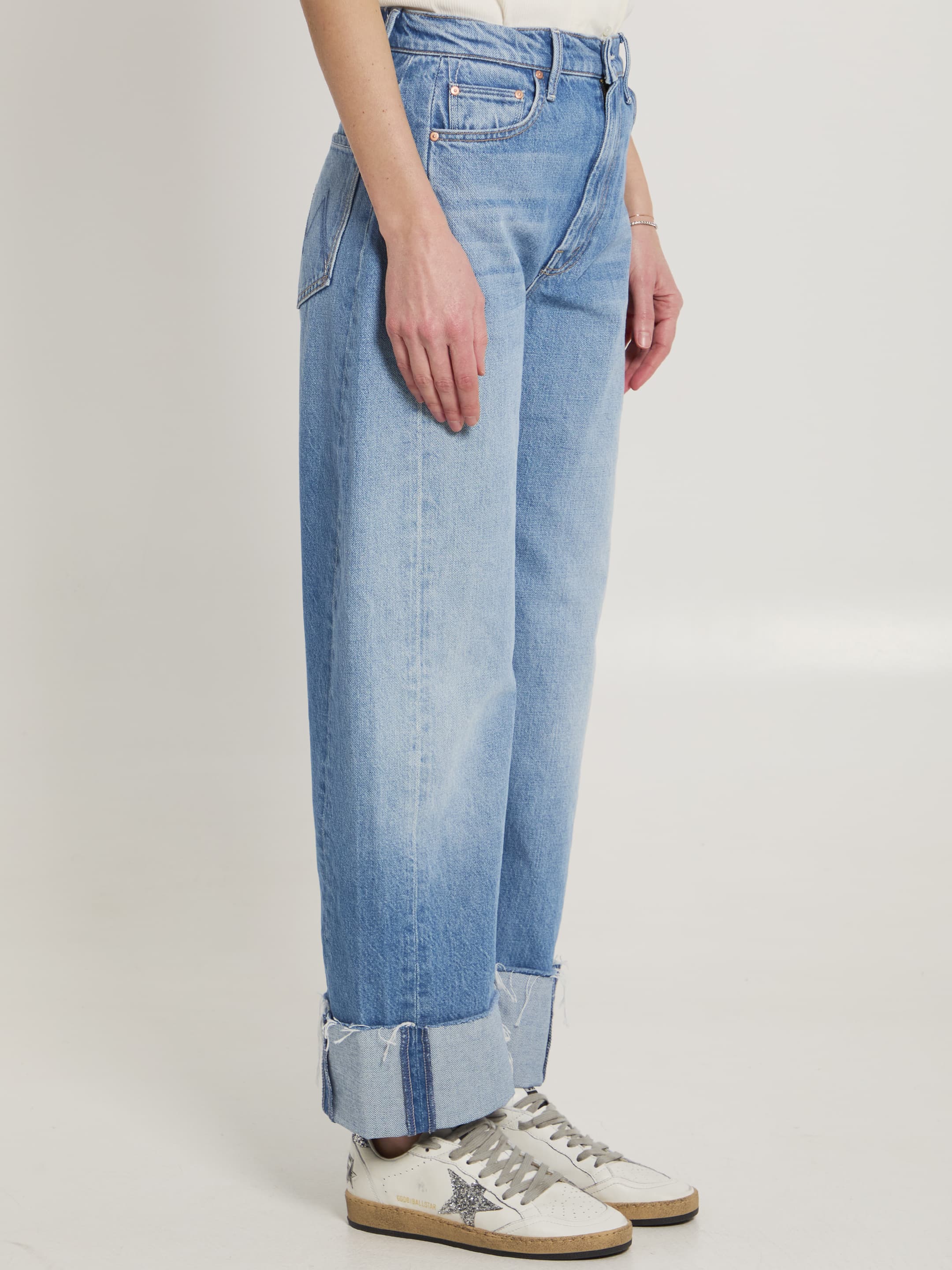 MOTHER The Half-pipe Ankle Cuff Fray Jeans