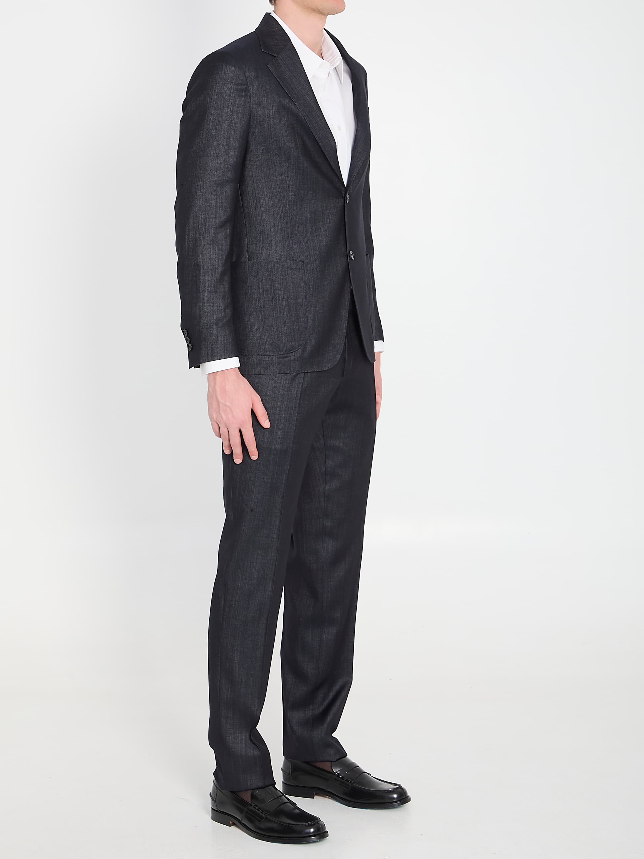 LARDINI Single-breasted Wool Blend Suit