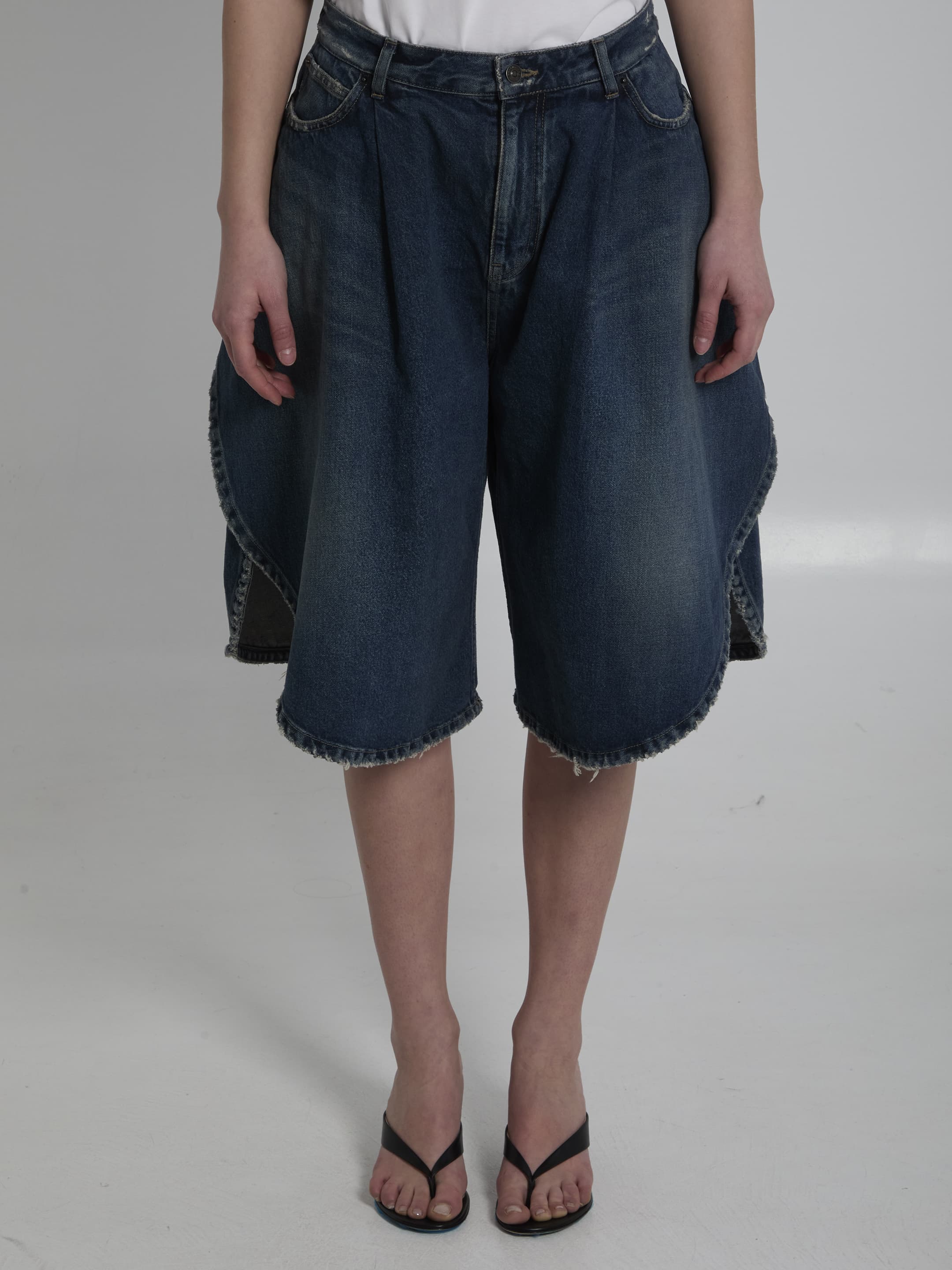 Balenciaga Dark Ocean Tulip Shorts