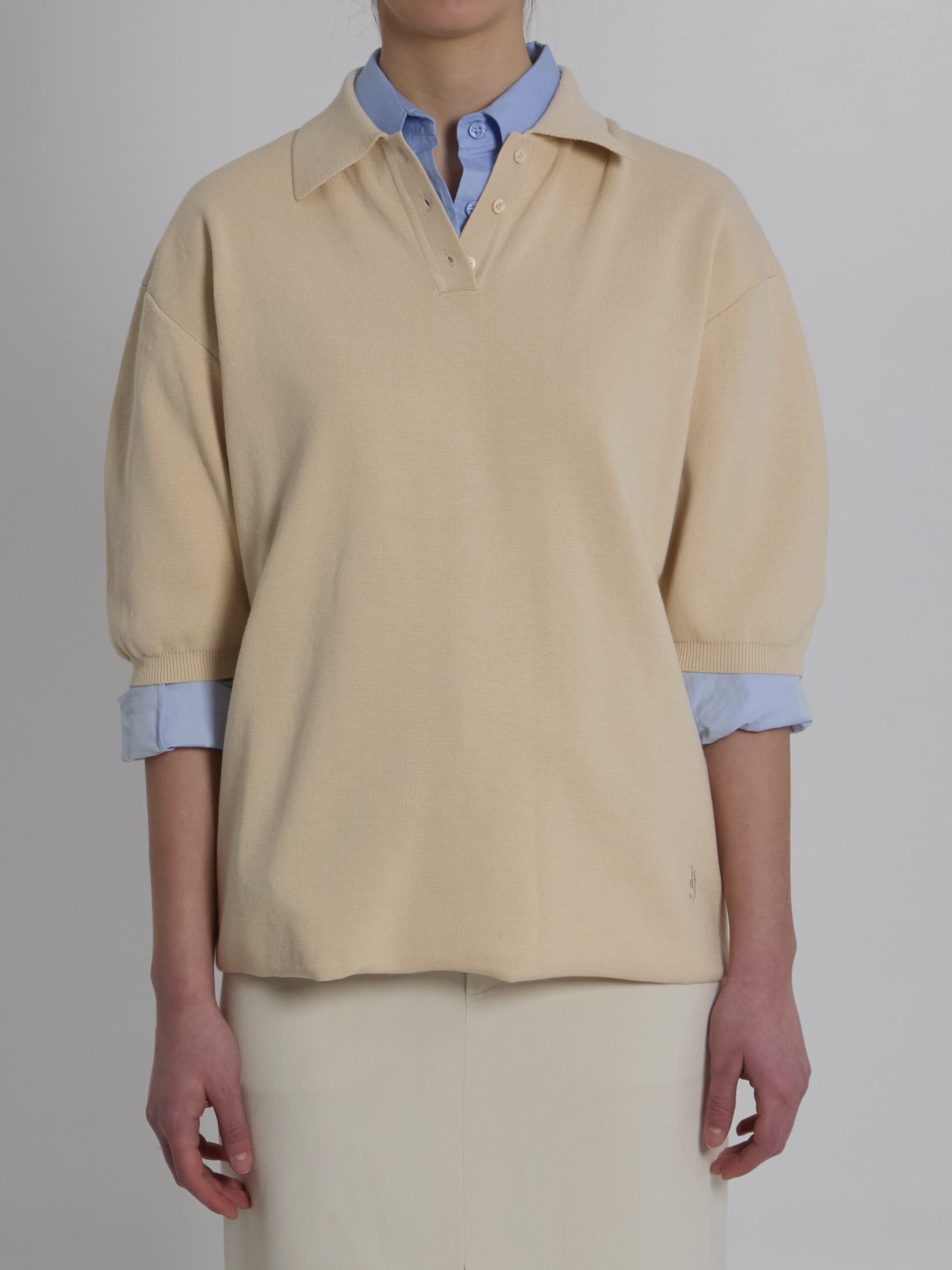 THE FRANKIE SHOP Nola Knit Polo