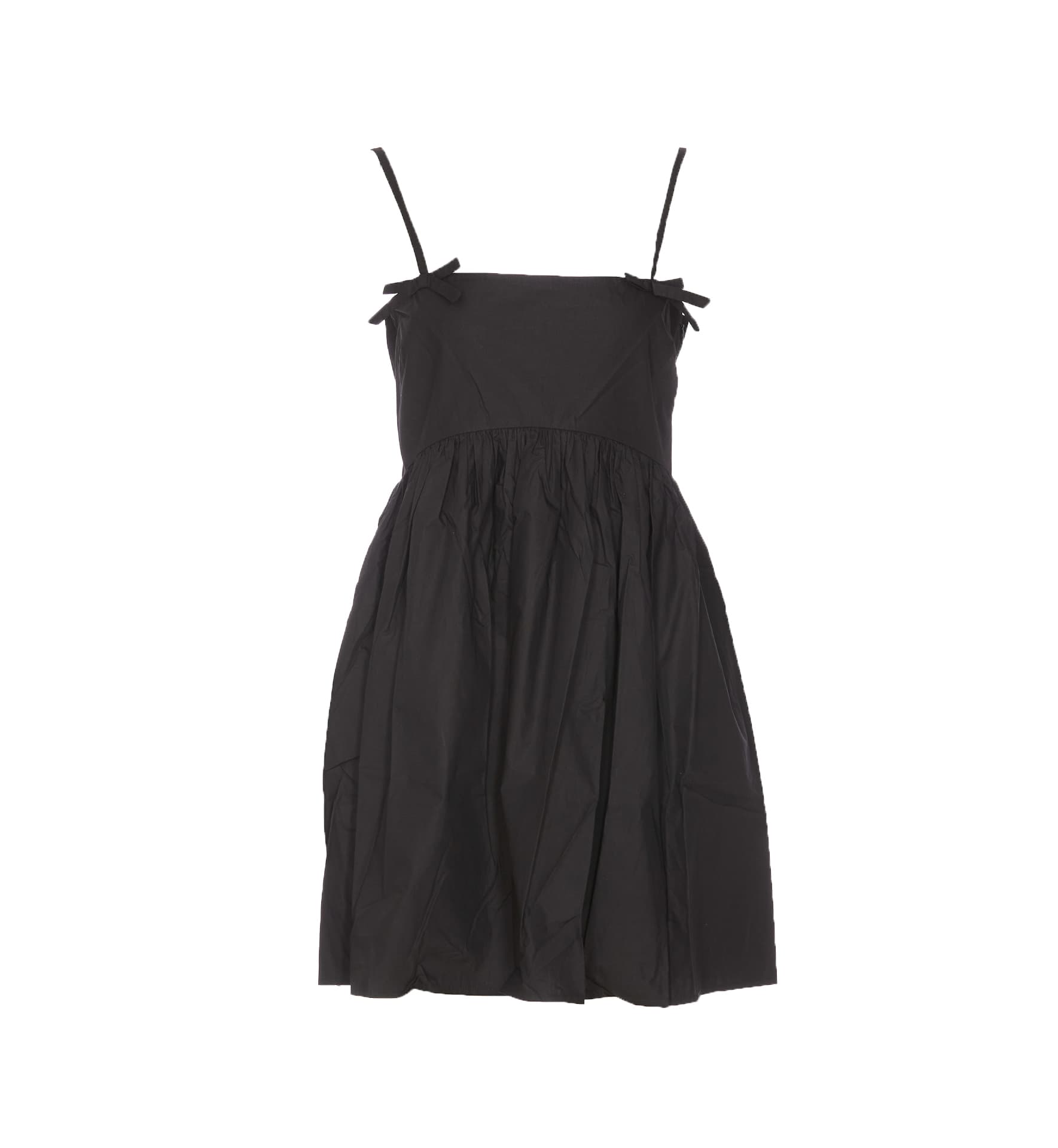 GANNI POPLIN STRAP DRESS