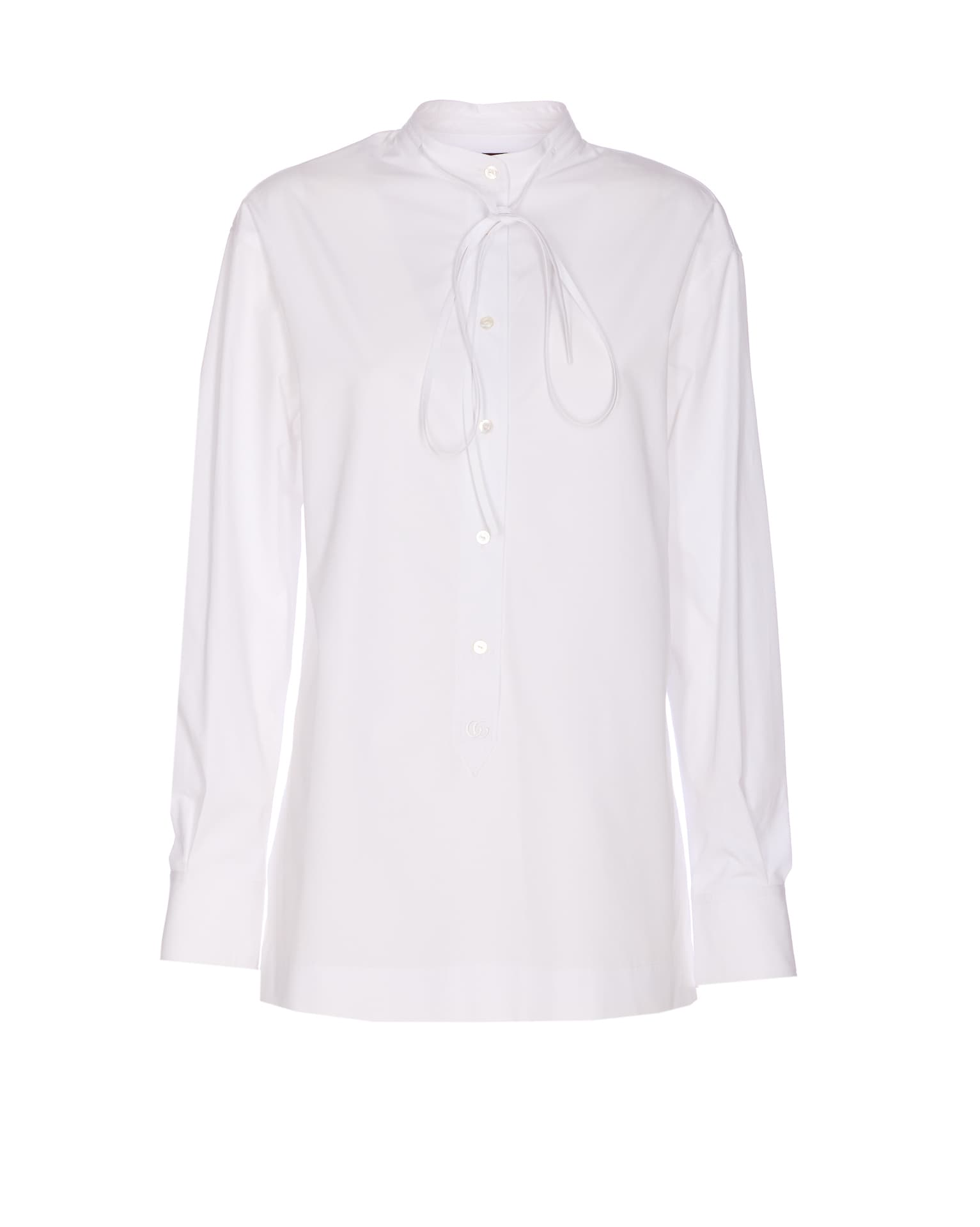 Gucci COTTON POPLIN WITH EMBROIDERY SHIRT
